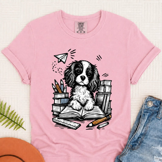 Cavalier First Day of School Unisex TShirt Blossom
