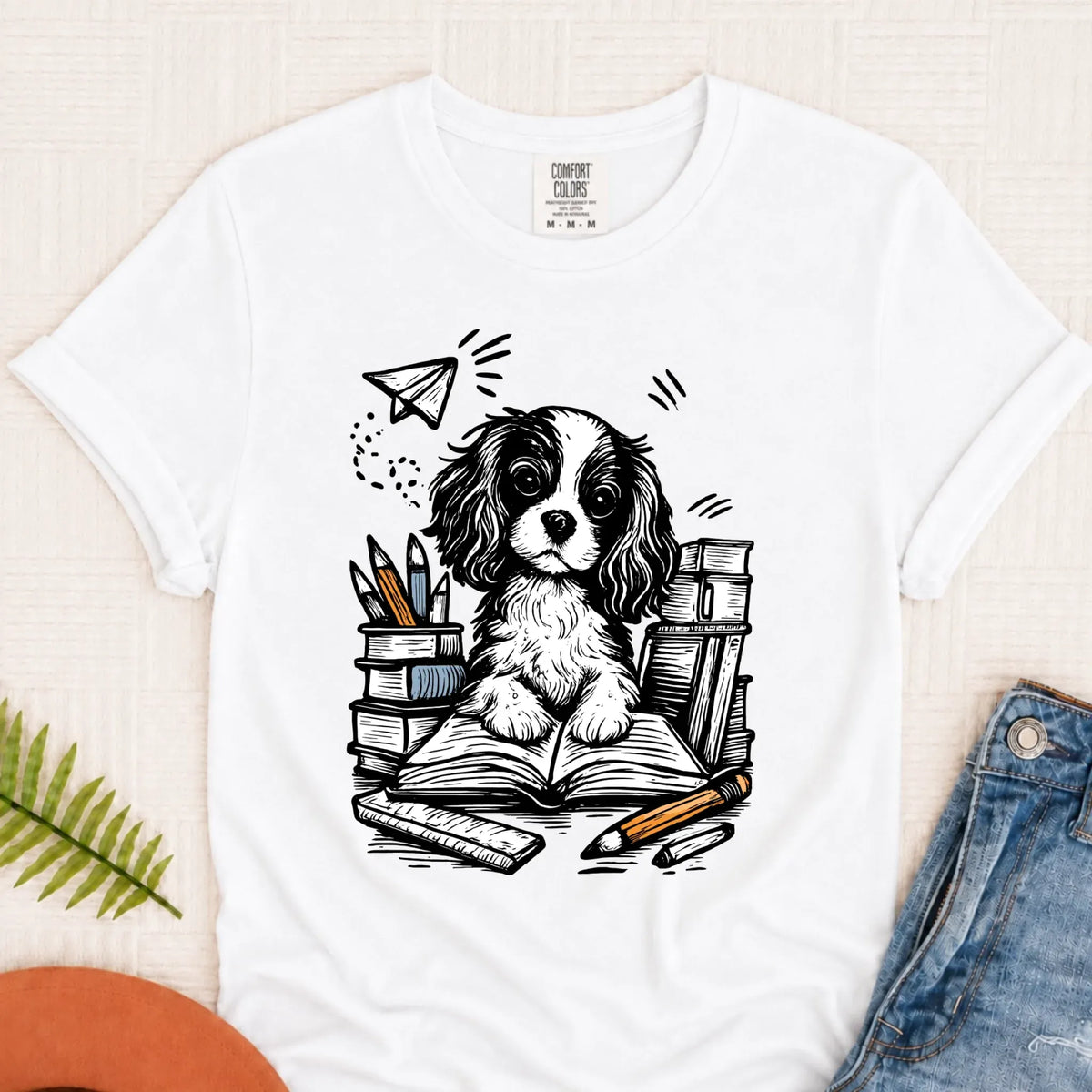 Cavalier First Day of School Unisex TShirt White