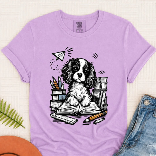 Cavalier First Day of School Unisex TShirt Orchid