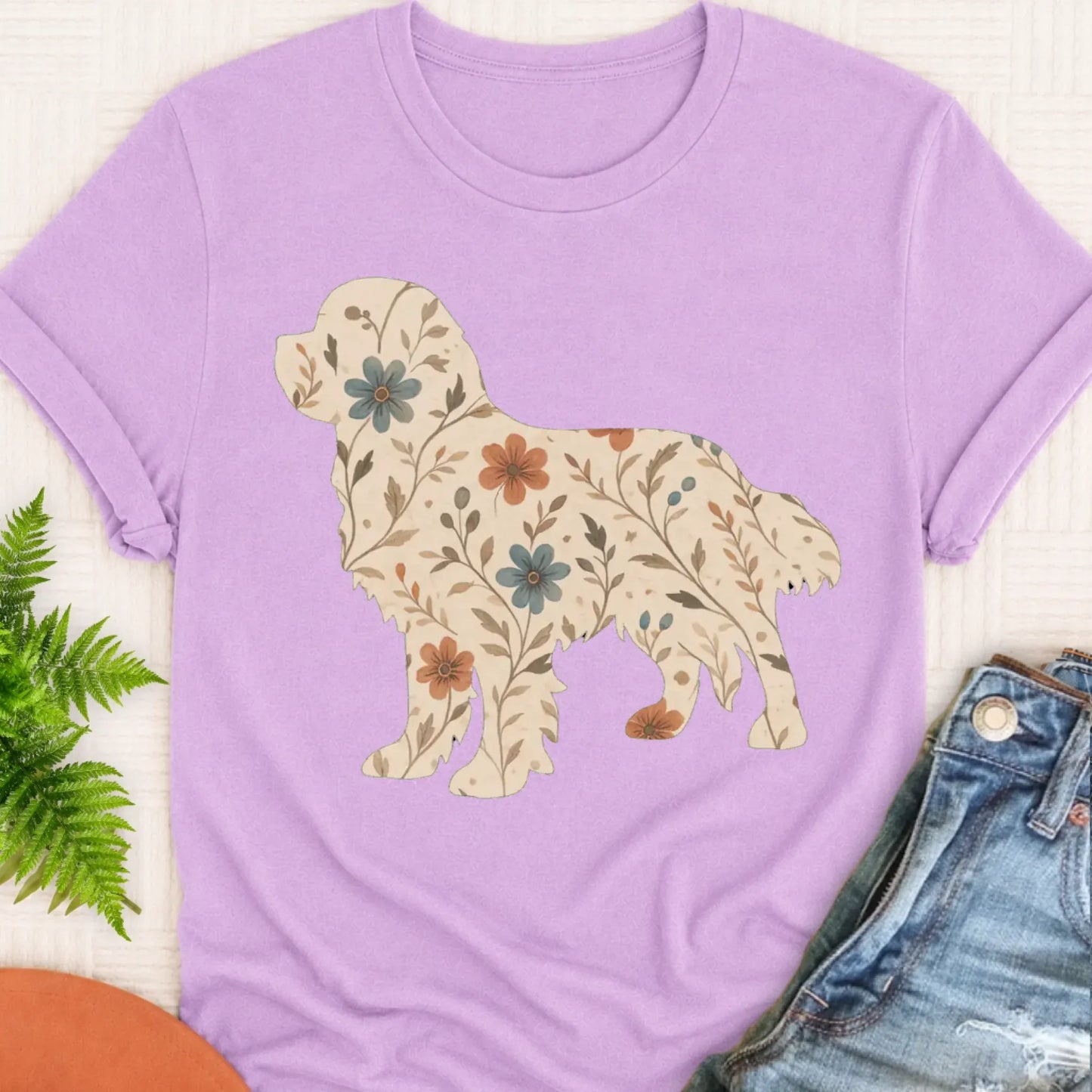 T-Shirt Orchid / S Cavalier Floral Gardening Silhouette Unisex TShirt