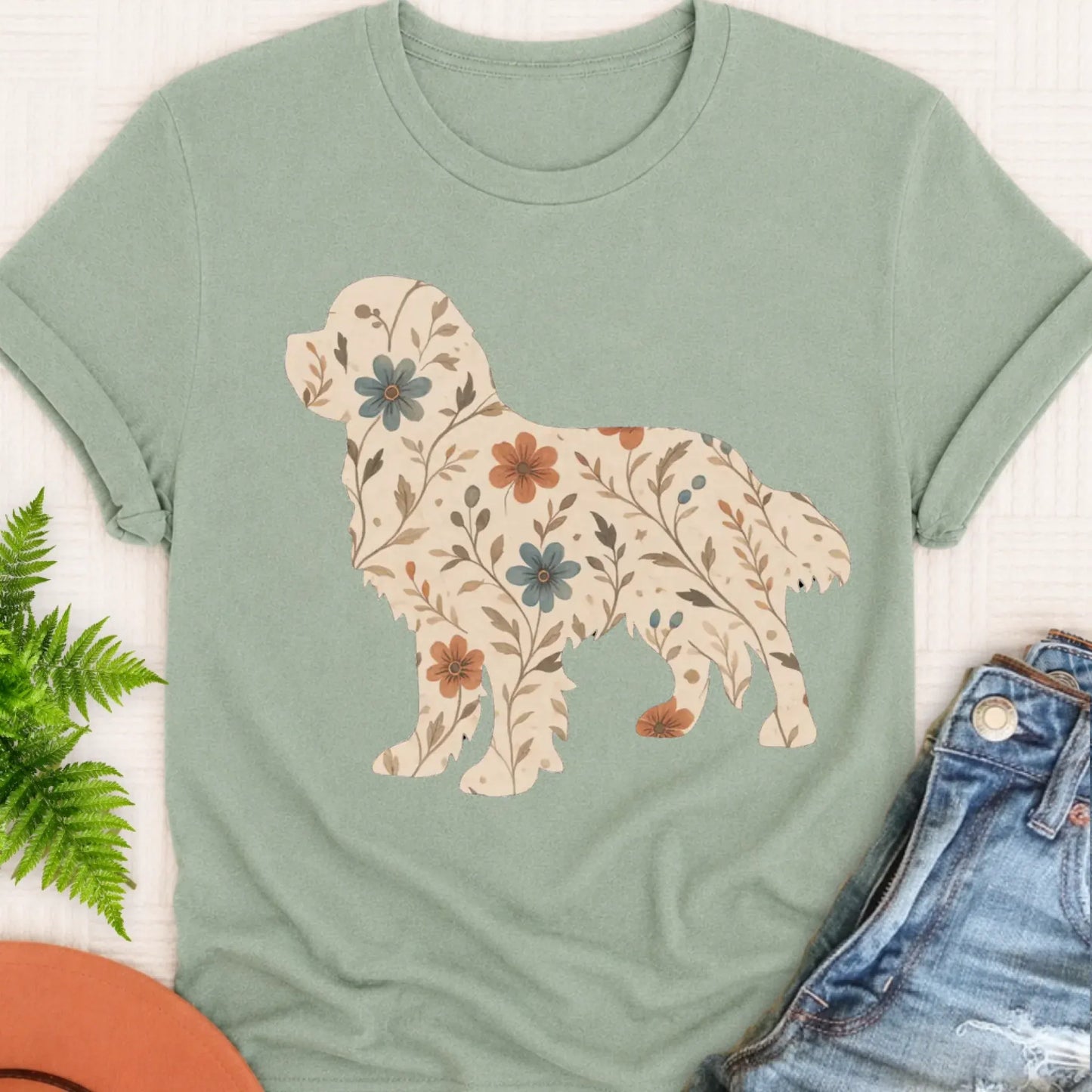 T-Shirt Bay / S Cavalier Floral Gardening Silhouette Unisex TShirt
