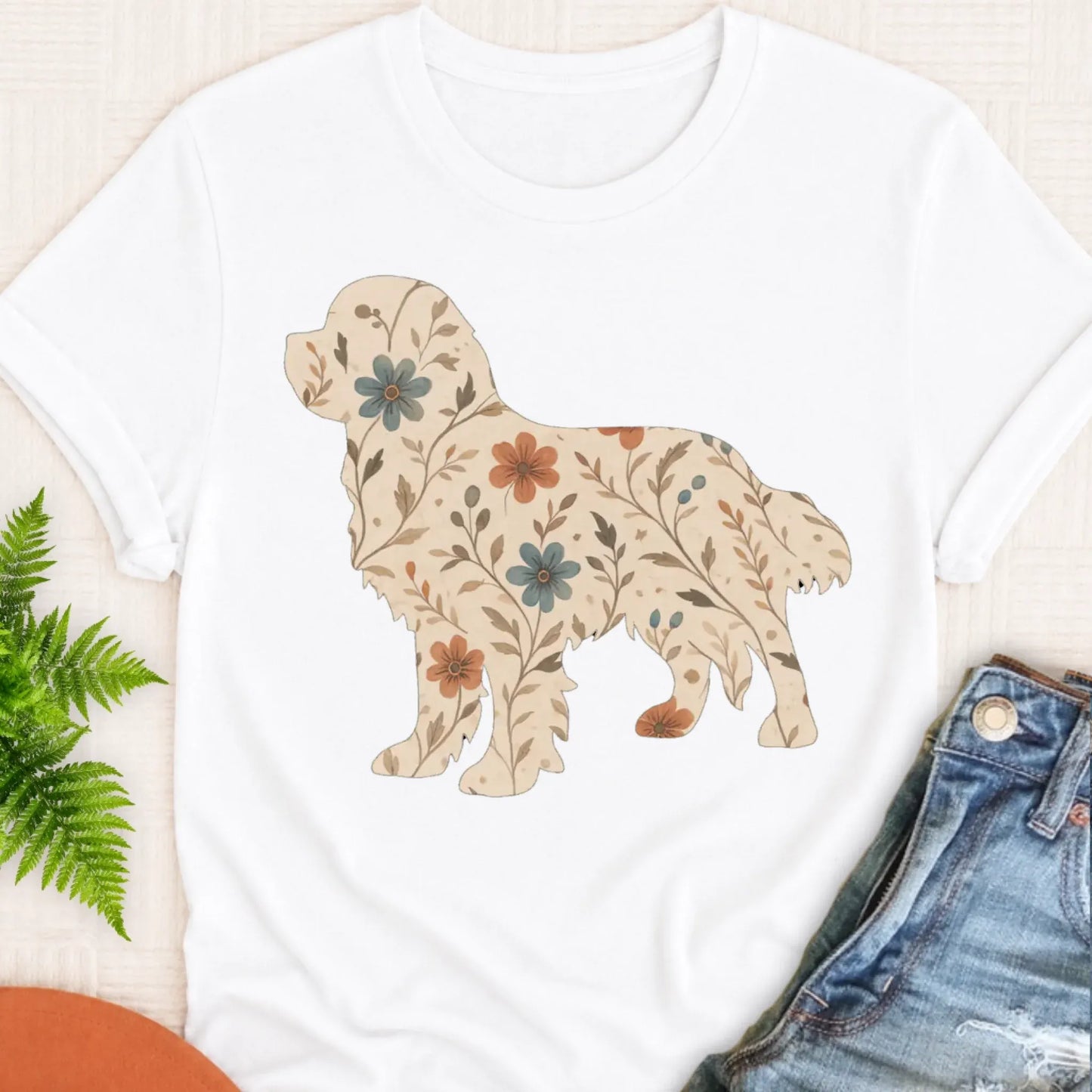 T-Shirt White / S Cavalier Floral Gardening Silhouette Unisex TShirt