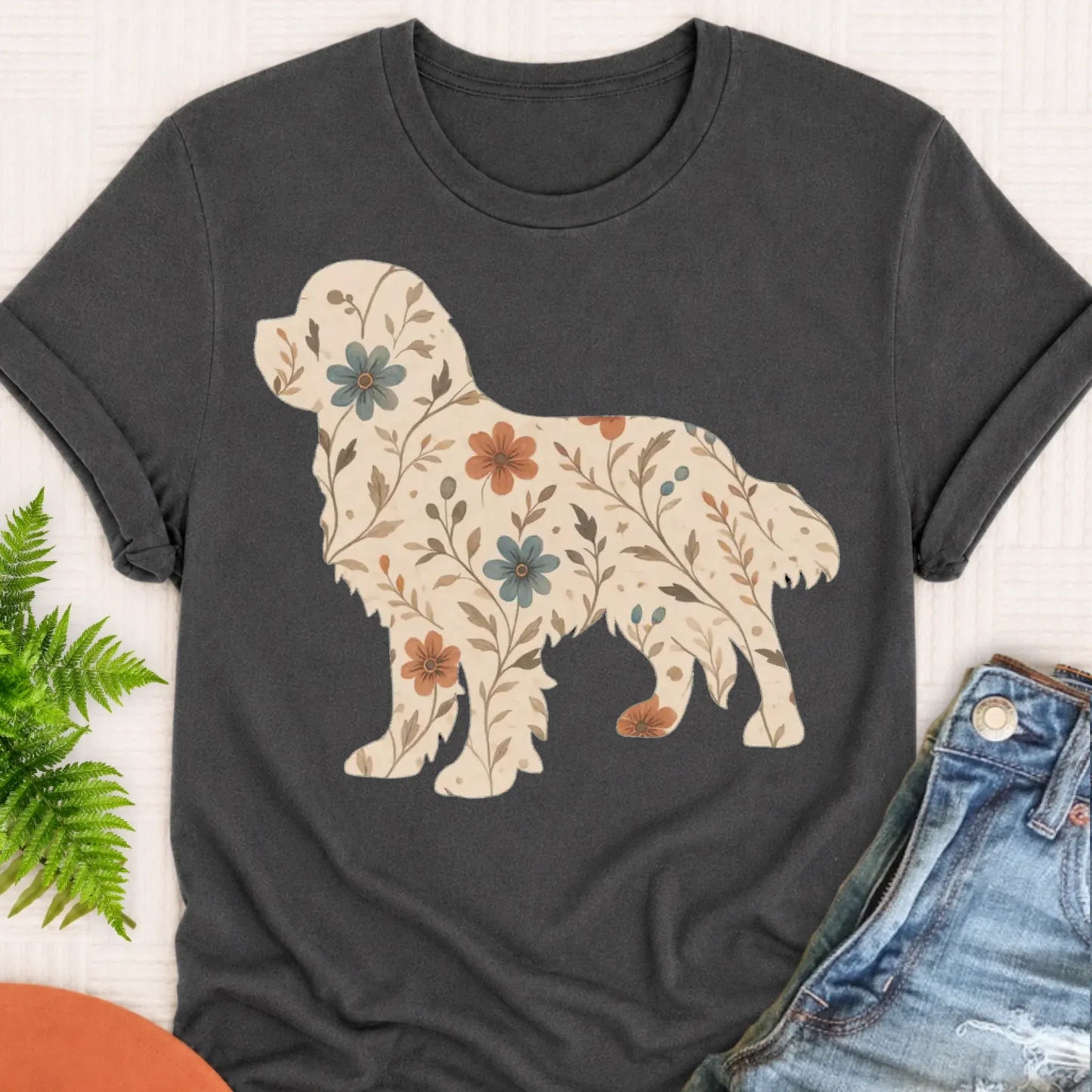 T-Shirt Pepper / S Cavalier Floral Gardening Silhouette Unisex TShirt
