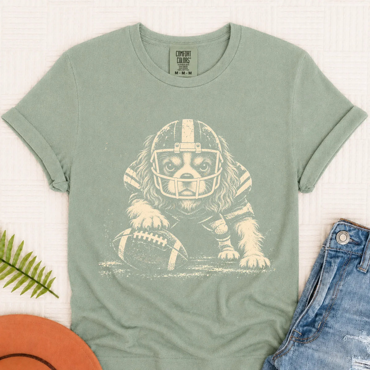 Cavalier Football Grunge Unisex TShirt Bay