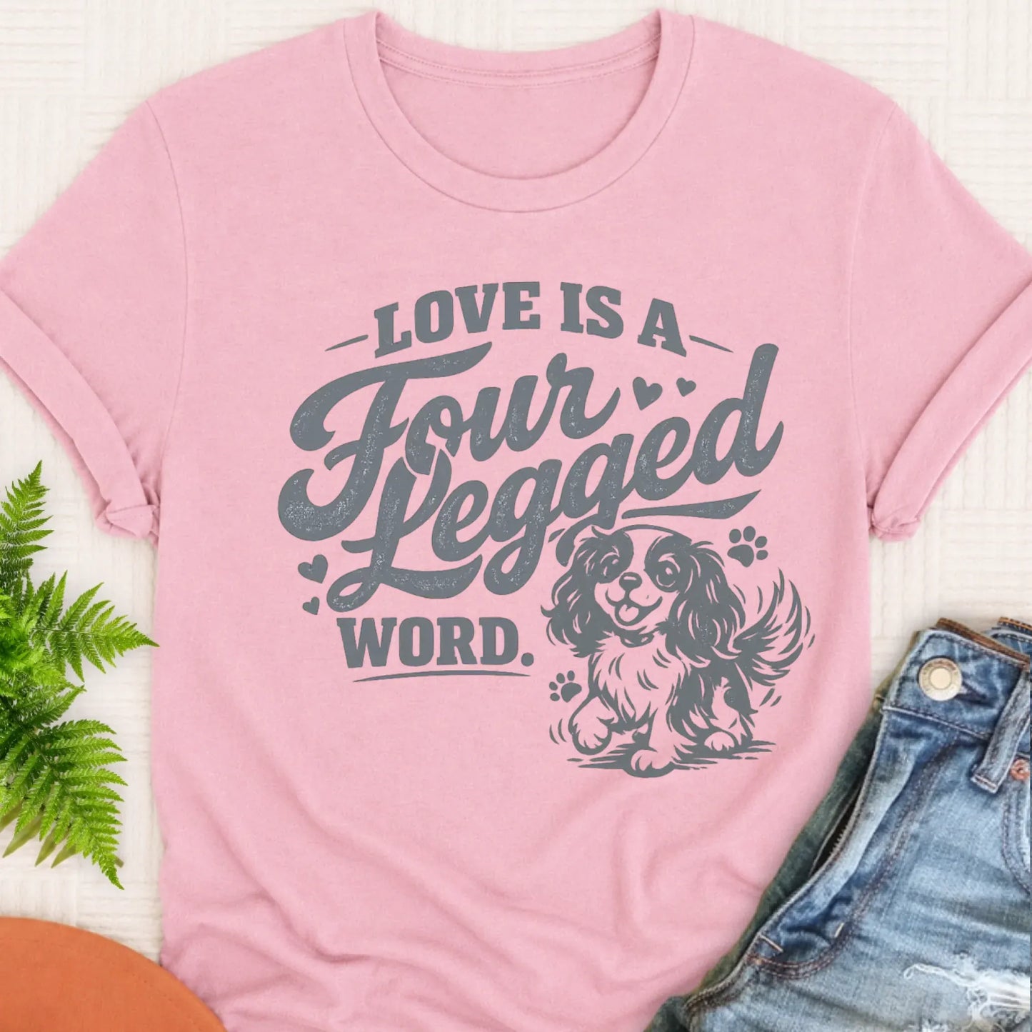 T-Shirt Blossom / S Cavalier Four Legged Love Unisex Tshirt