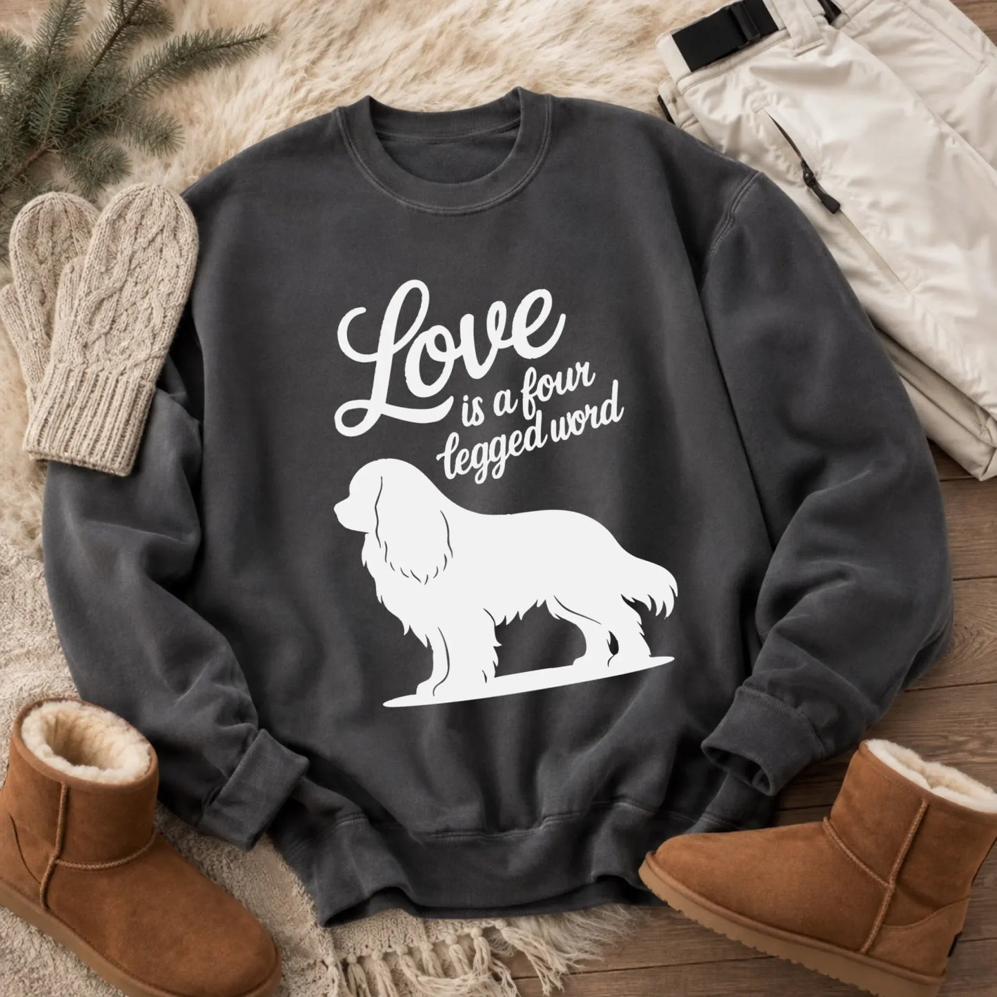 Sweatshirt Pepper / S Cavalier Four Legged Word Unisex Sweatshirt