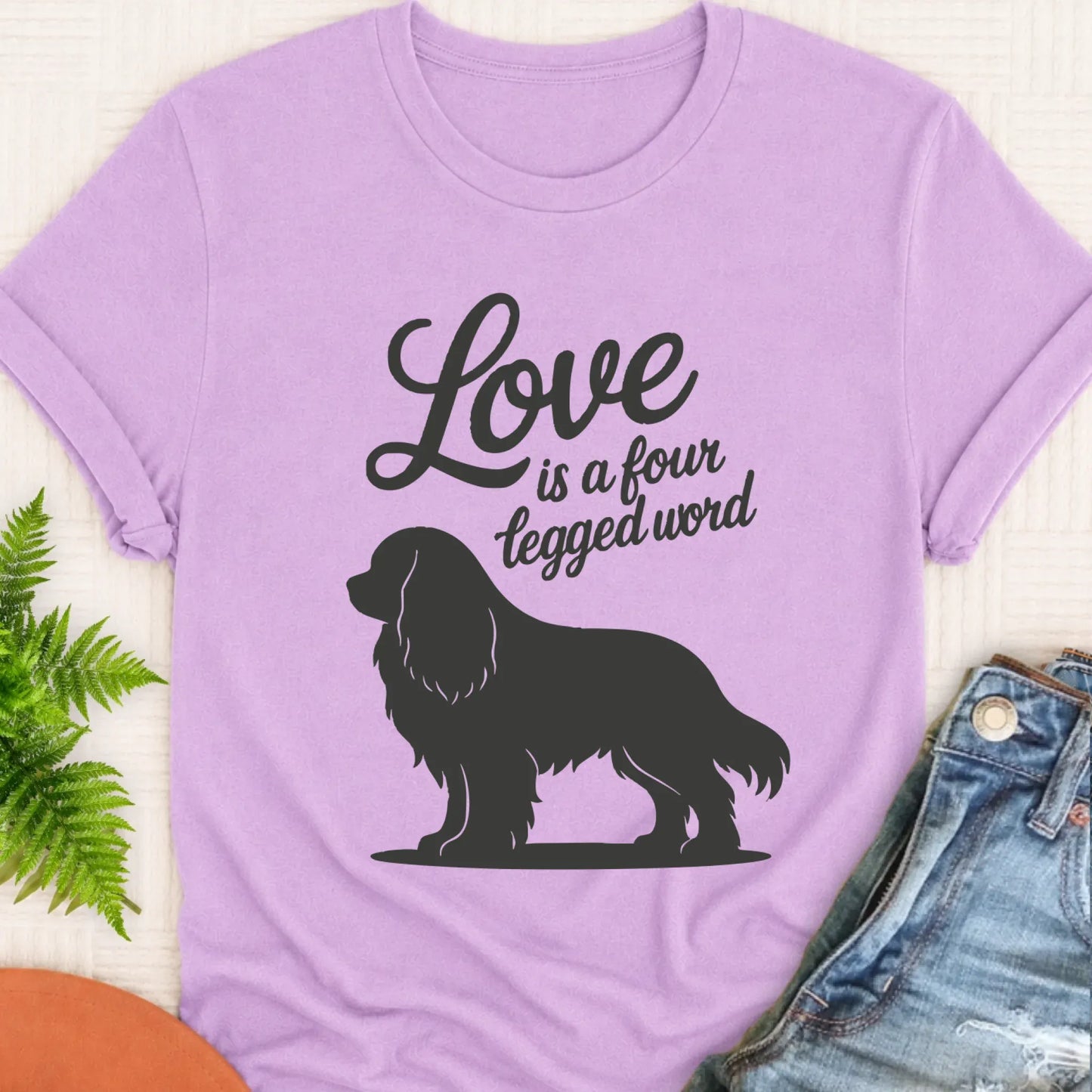 T-Shirt Orchid / S Cavalier Four Legged Word Unisex TShirt