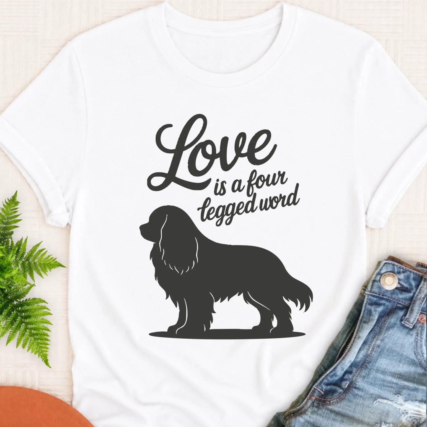 T-Shirt White / S Cavalier Four Legged Word Unisex TShirt