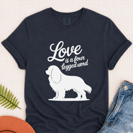 Cavalier Four Legged Word Unisex TShirt Pepper 3XL