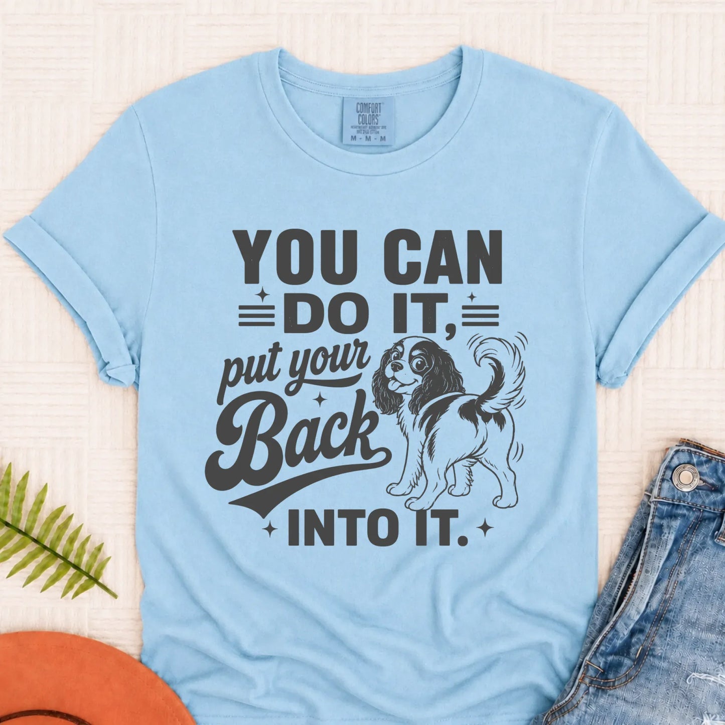 Cavalier Funny Back Into It Unisex TShirt Chambray