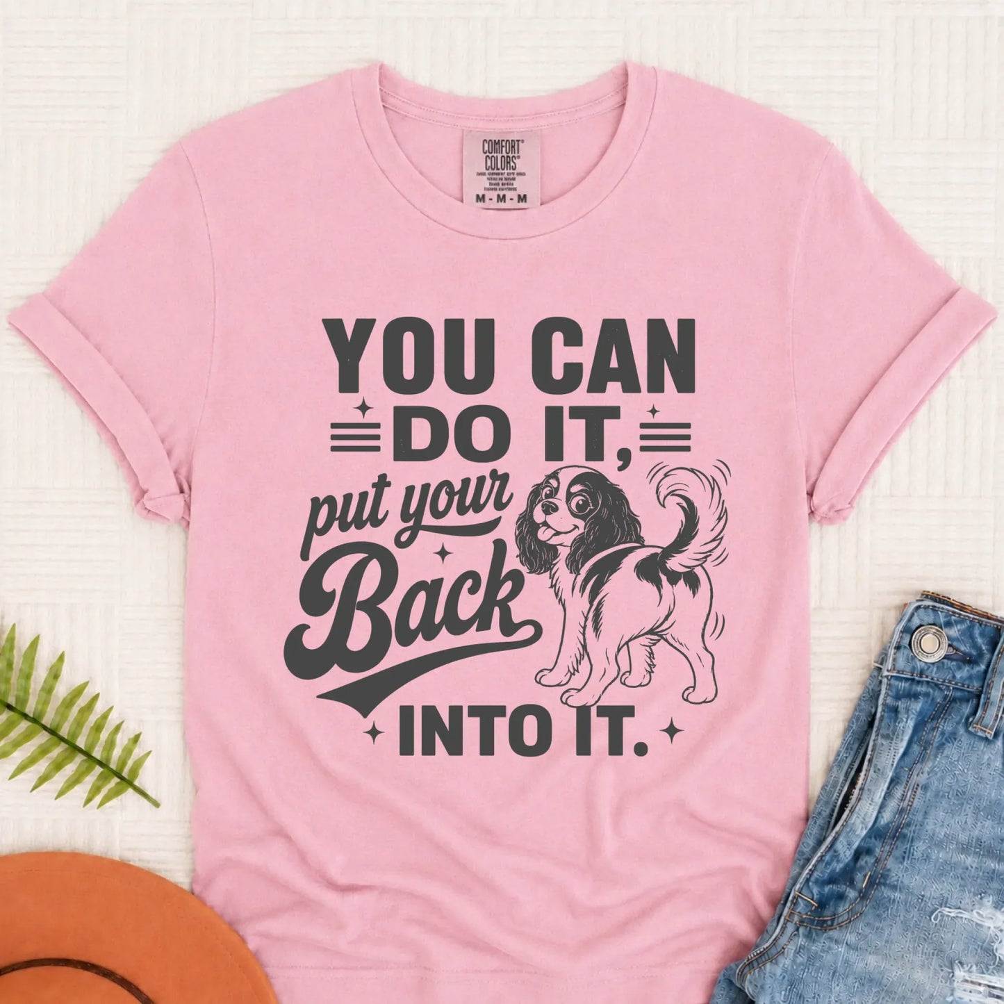 Cavalier Funny Back Into It Unisex TShirt Blossom