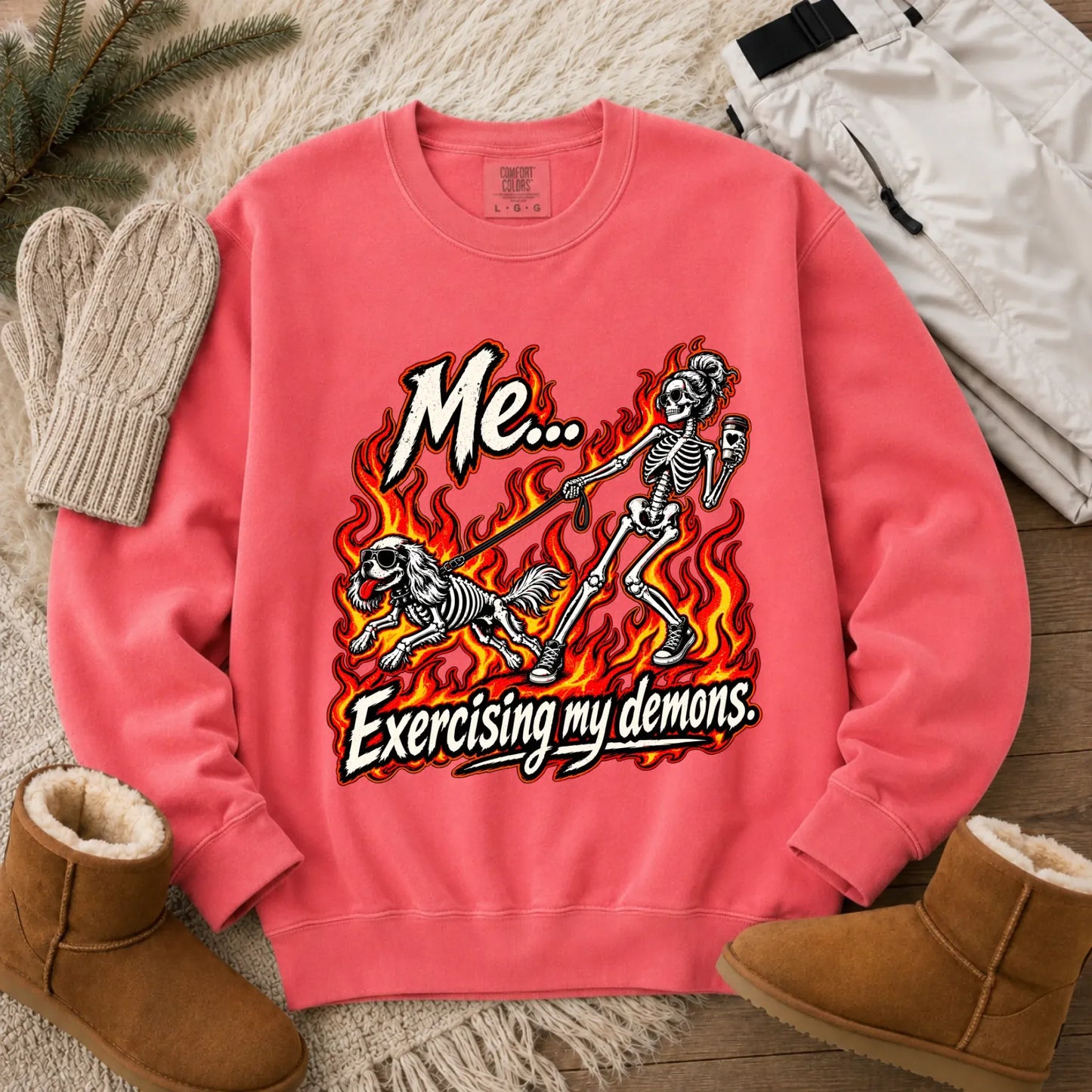 Sweatshirt Watermelon / S Cavalier Funny Demons Halloween Unisex Sweatshirt