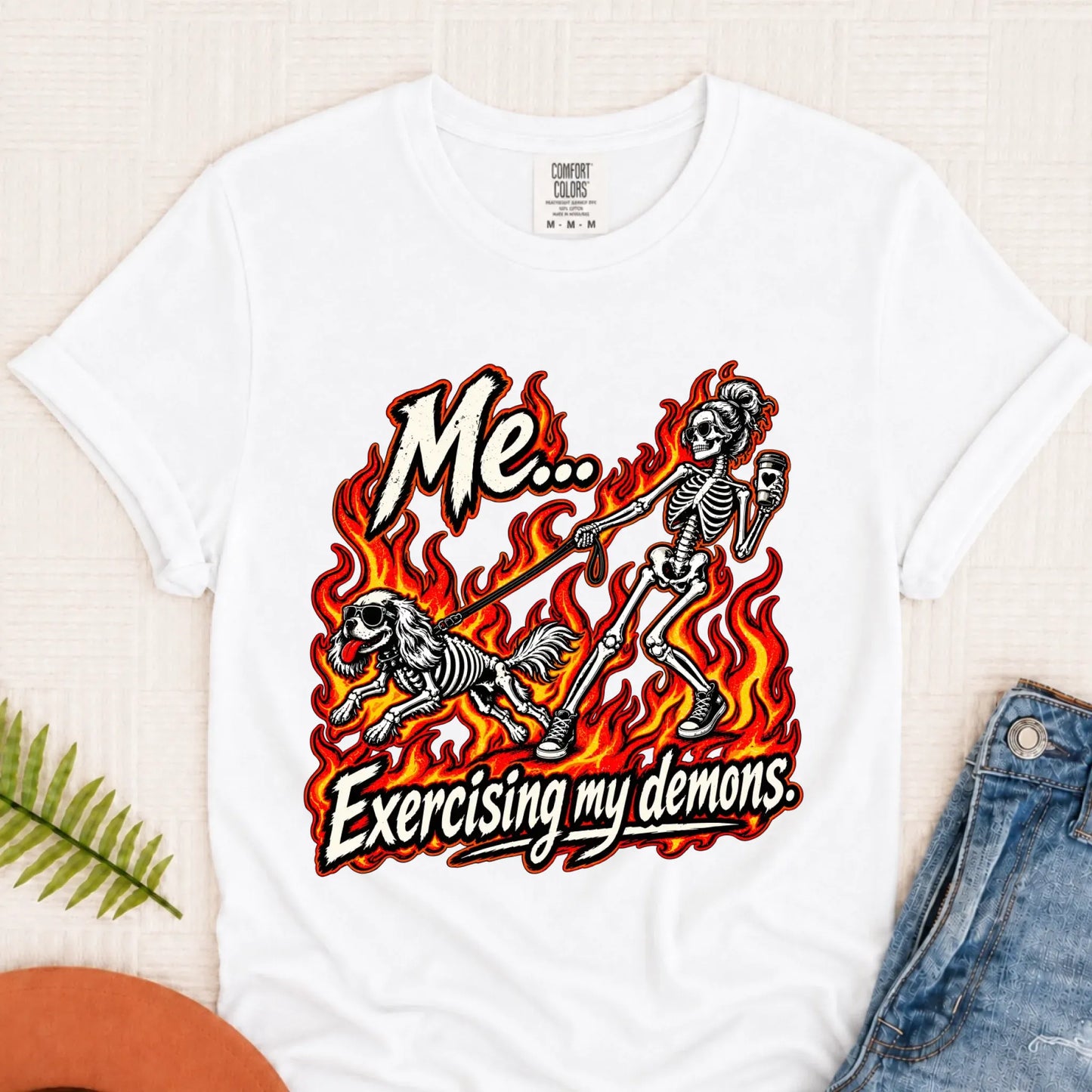 T-Shirt White / S Cavalier Funny Demons Halloween Unisex Tshirt
