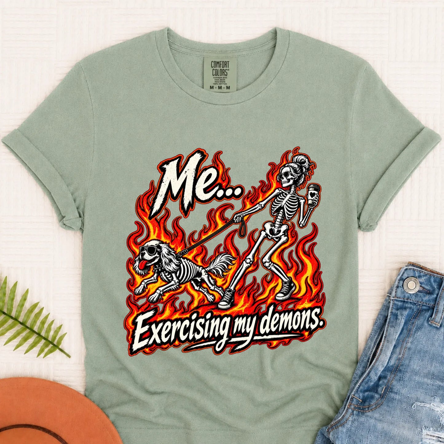 T-Shirt Bay / S Cavalier Funny Demons Halloween Unisex Tshirt