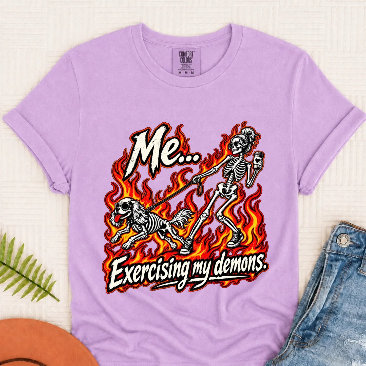 T-Shirt Orchid / S Cavalier Funny Demons Halloween Unisex Tshirt