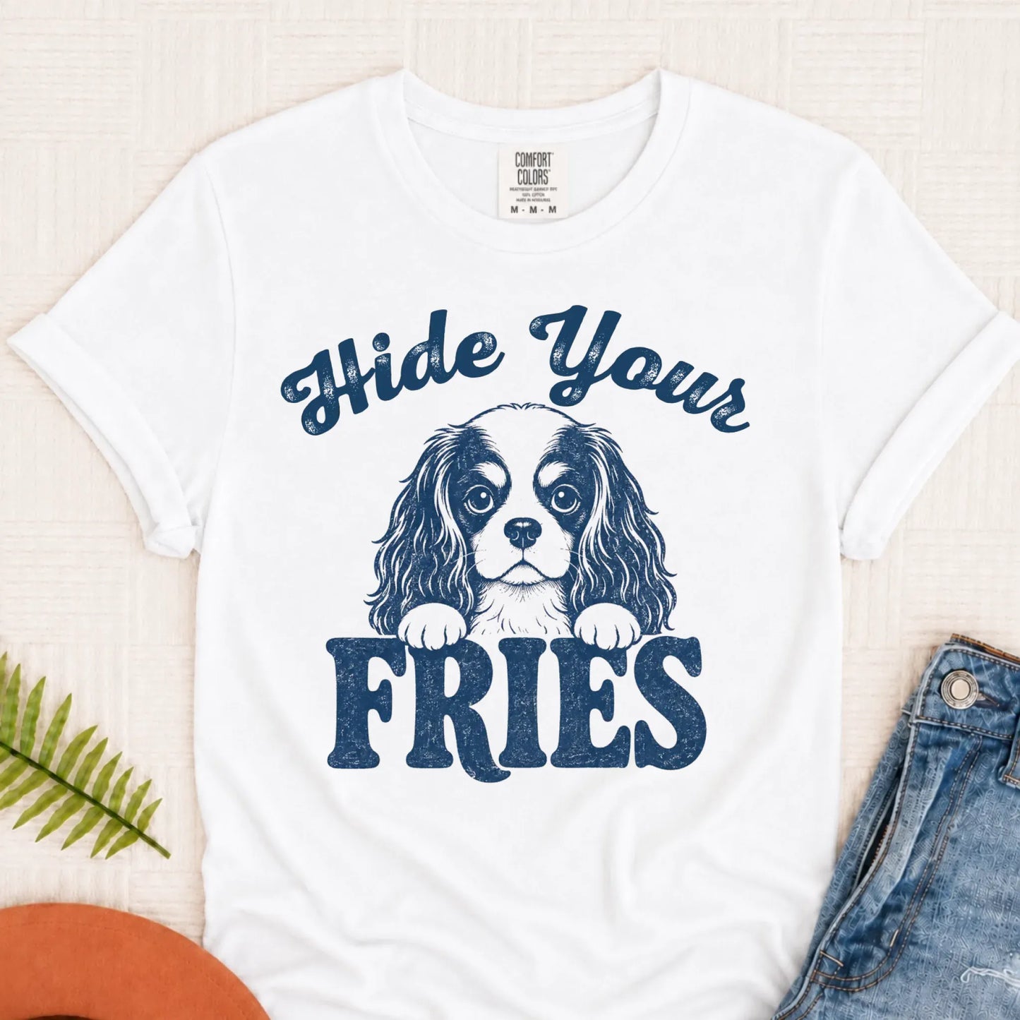 T-Shirt White / S Cavalier Funny Foodie Fries Unisex TShirt