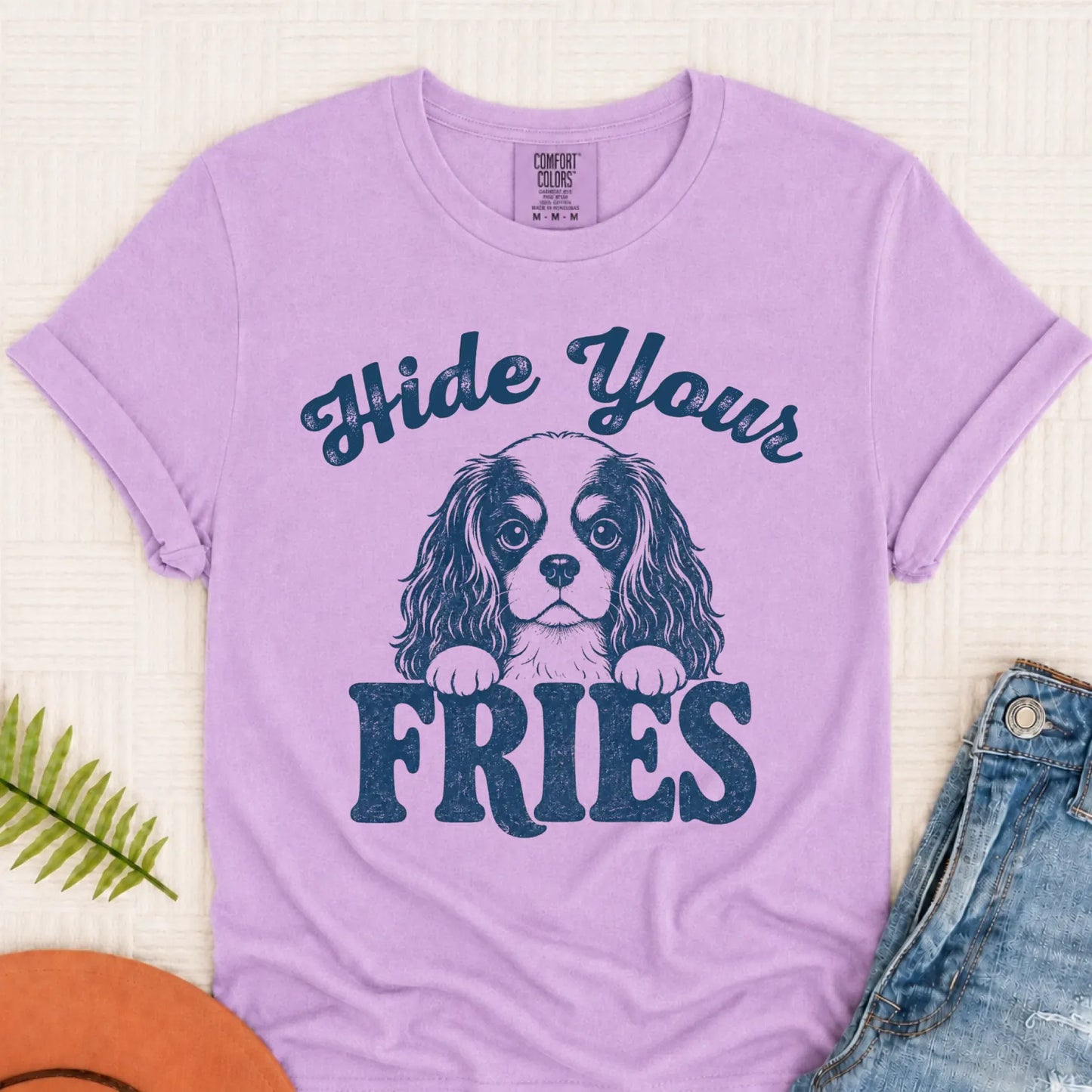 T-Shirt Orchid / S Cavalier Funny Foodie Fries Unisex TShirt
