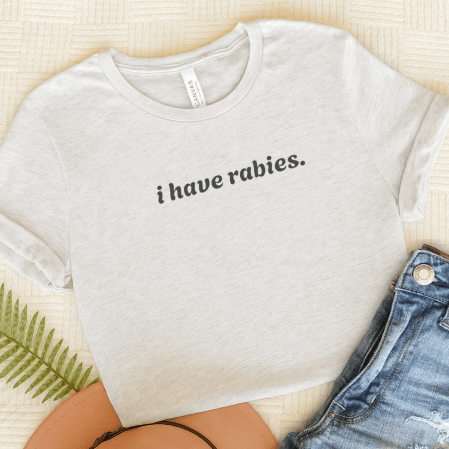 Cavalier I have Rabies Unisex TShirt Ash