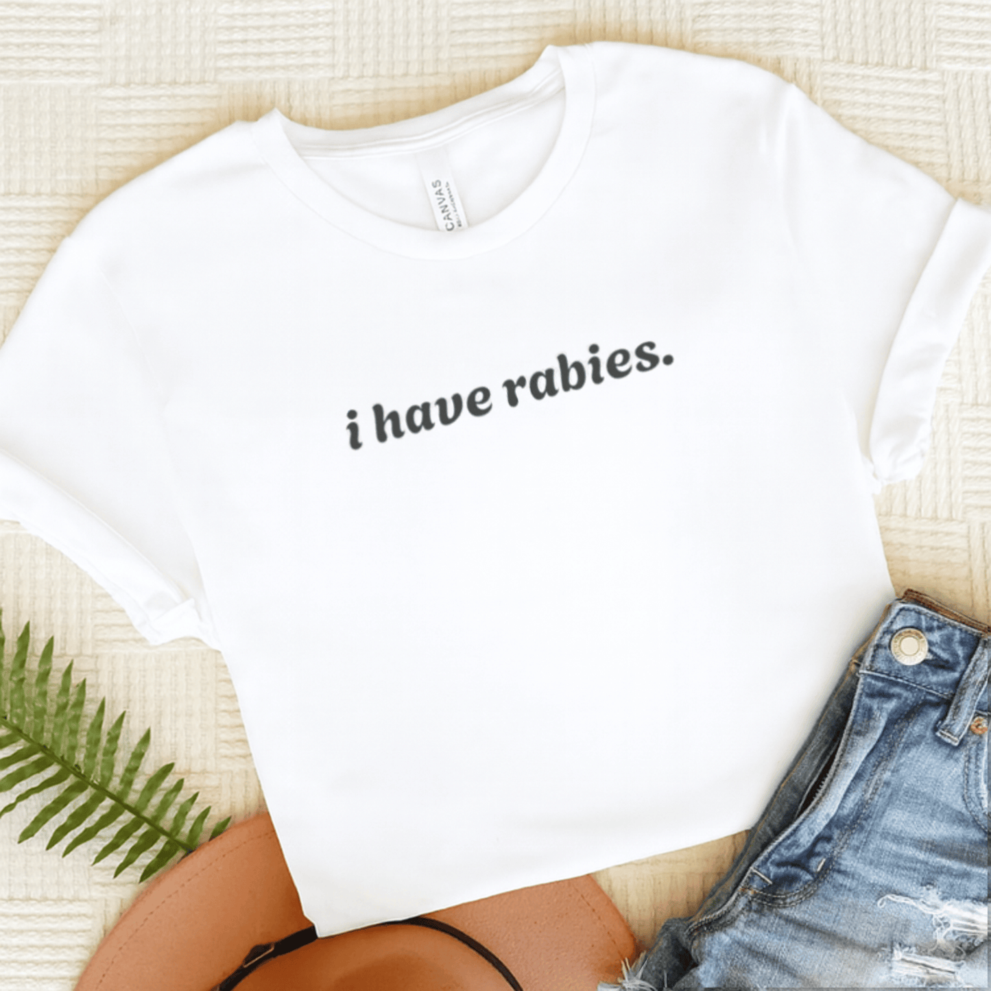 Cavalier I have Rabies Unisex TShirt White