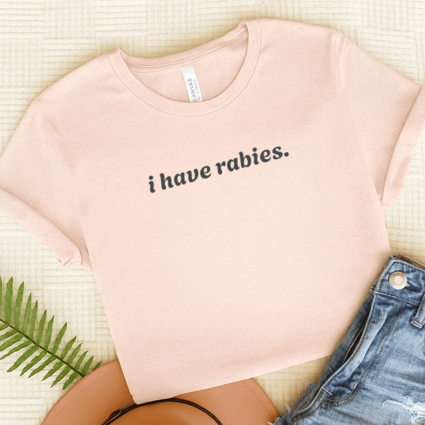 Cavalier I have Rabies Unisex TShirt Soft Pink