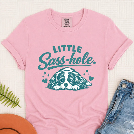 Cavalier Funny Sass Hole Unisex TShirt Blossom