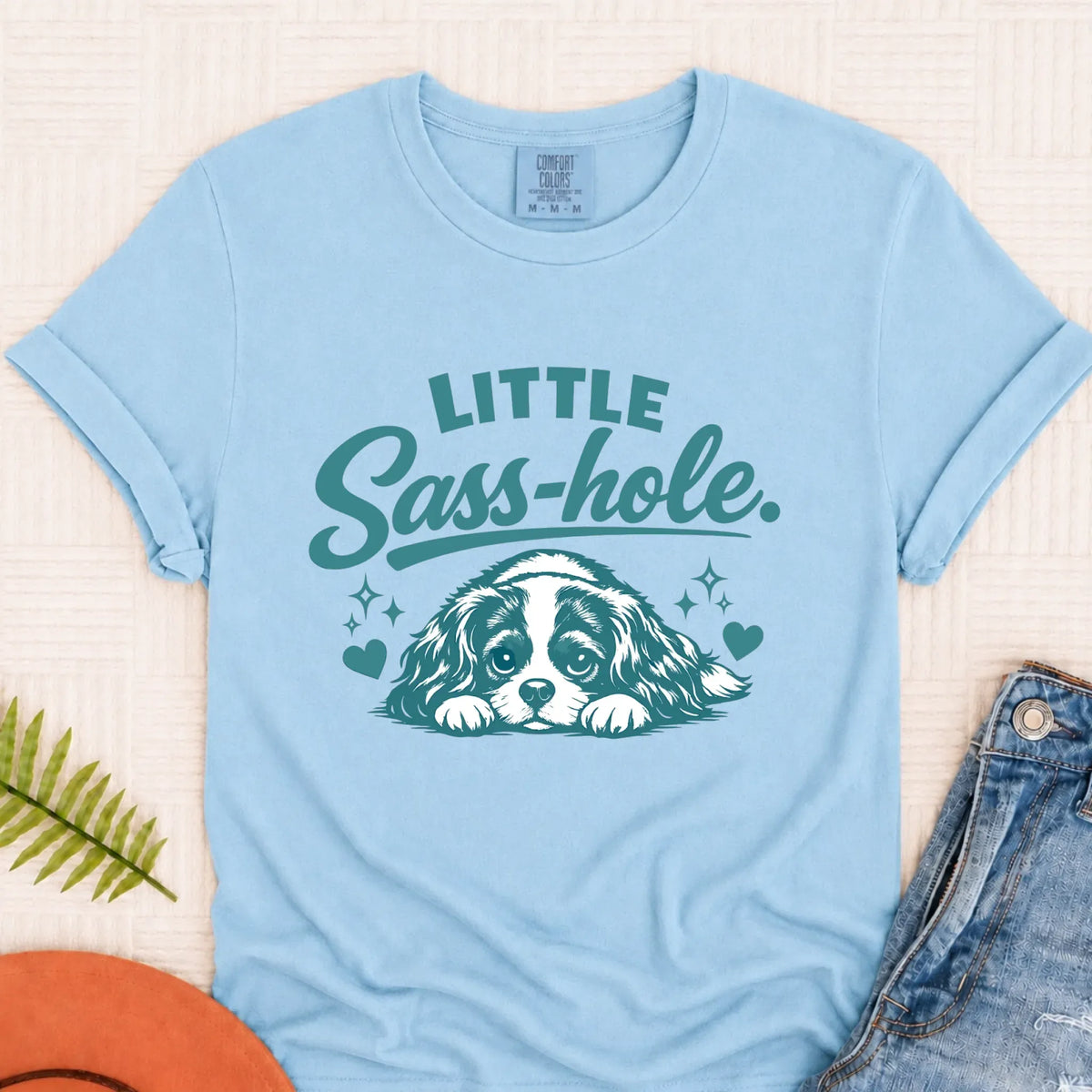 Cavalier Funny Sass Hole Unisex TShirt Chambray