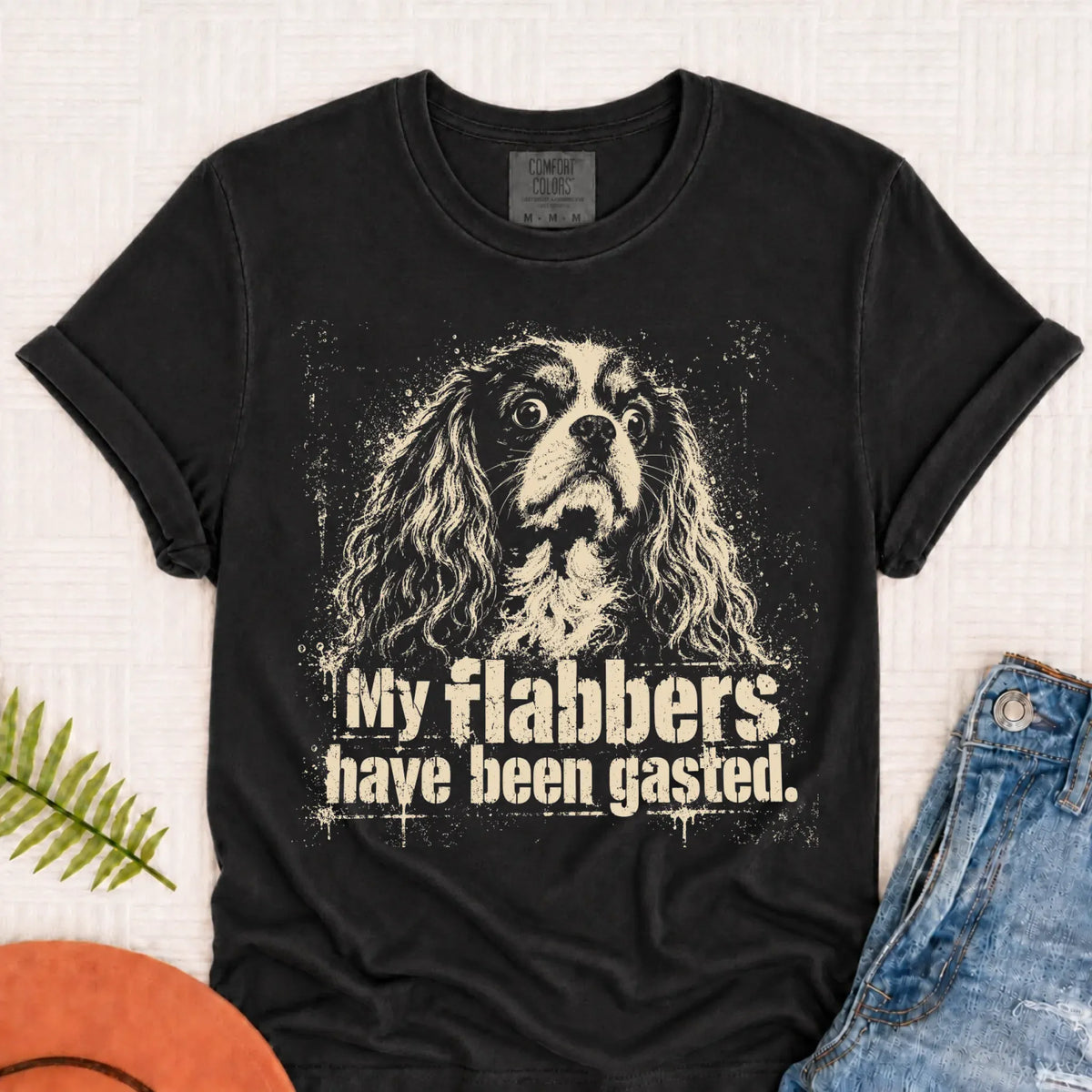 T-Shirt Graphite / S Cavalier Funny Shocked Flabbergasted Unisex Tshirt