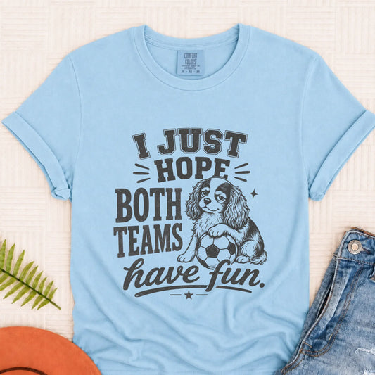 Cavalier Funny Soccer Both Teams Unisex TShirt Chambray