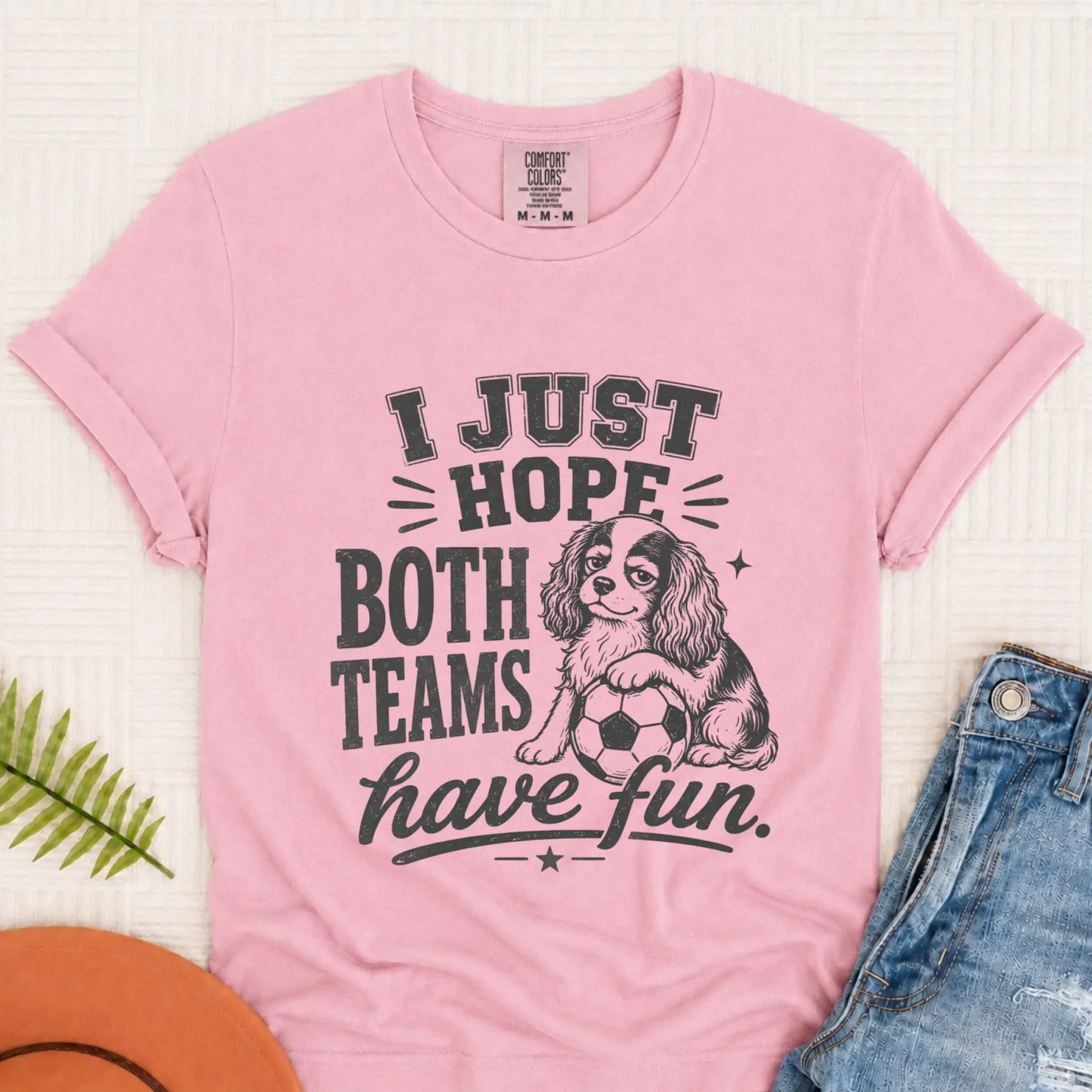 Cavalier Funny Soccer Both Teams Unisex TShirt Blossom