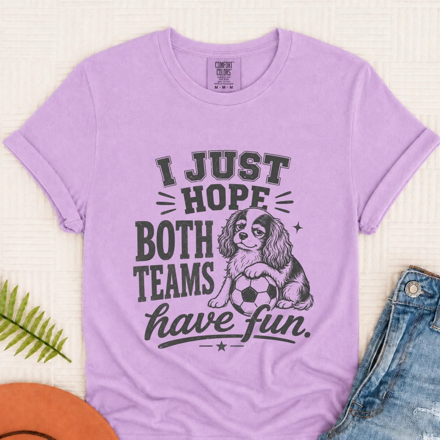 Cavalier Funny Soccer Both Teams Unisex TShirt Orchid