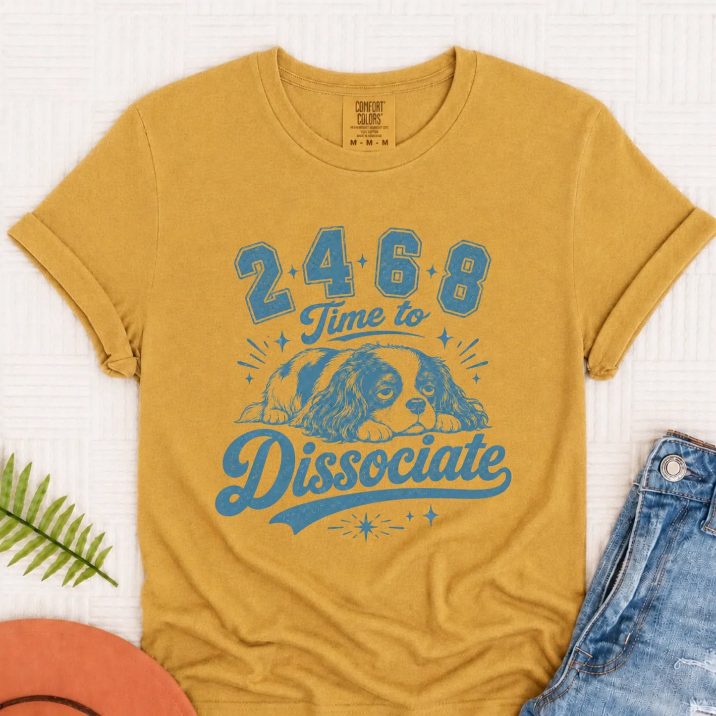 Cavalier Funny Sports Dissociate Unisex TShirt Mustard