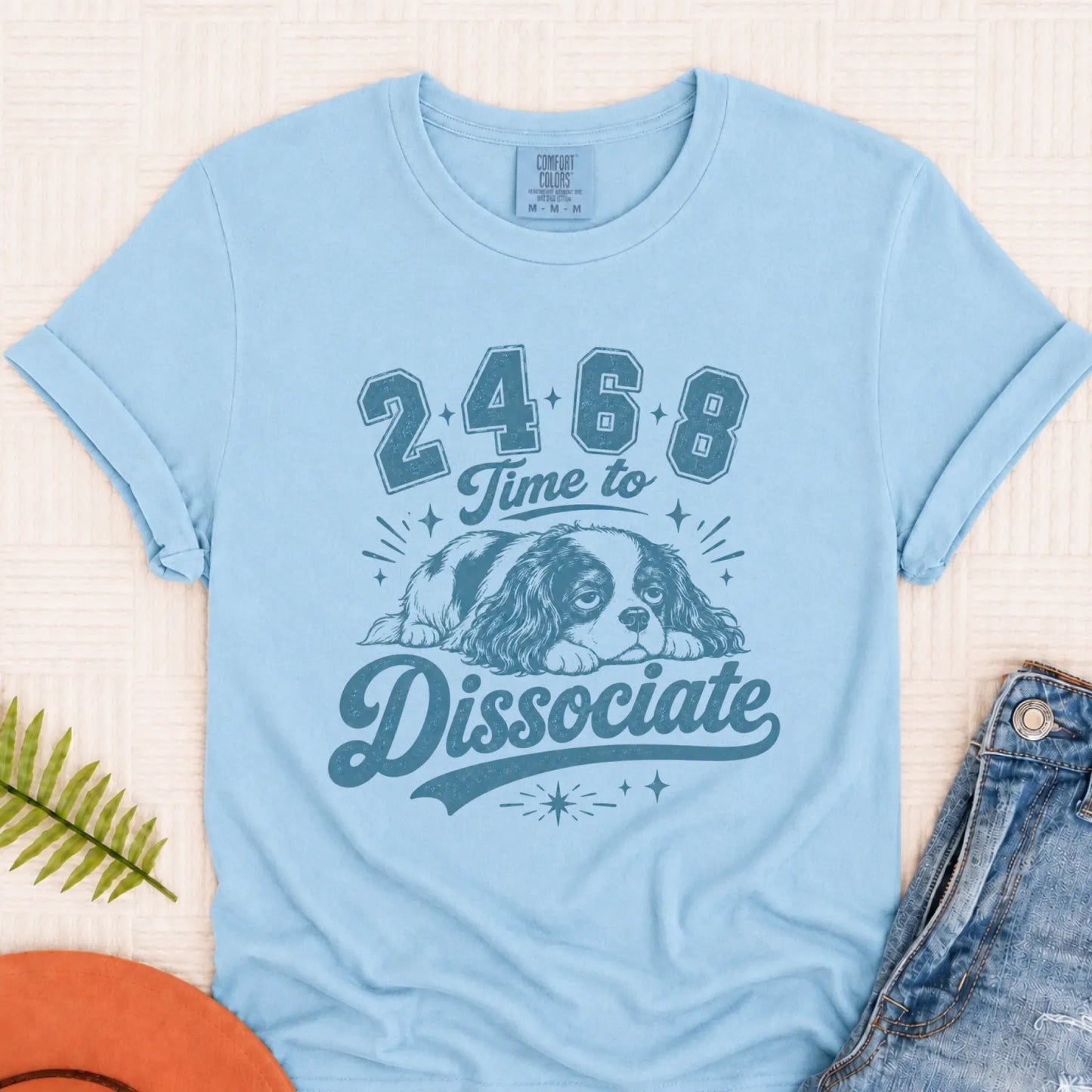 Cavalier Funny Sports Dissociate Unisex TShirt Chambray
