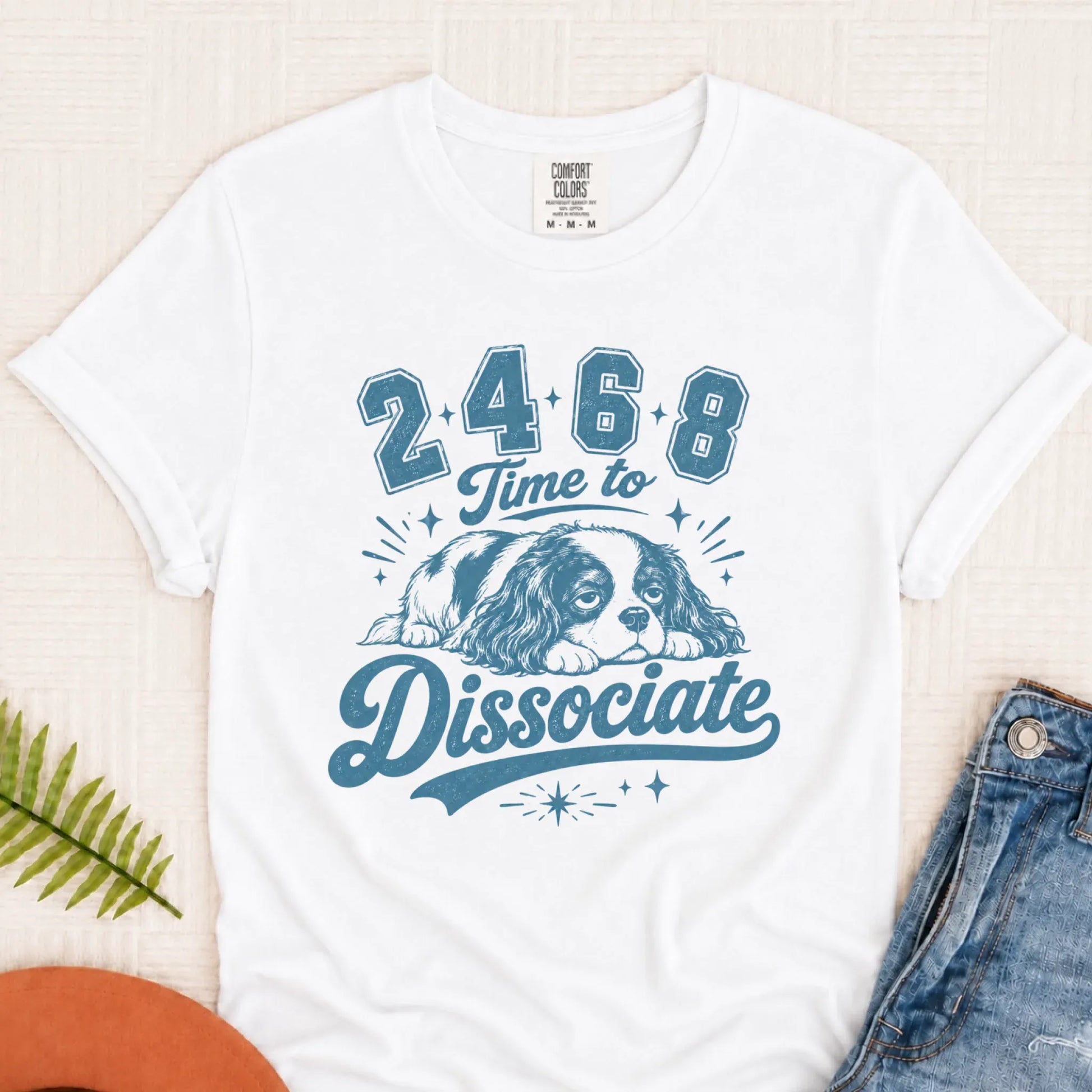 Cavalier Funny Sports Dissociate Unisex TShirt White