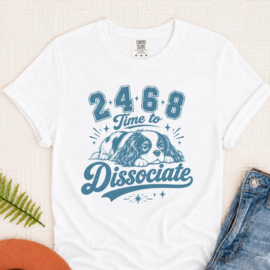 Cavalier Funny Sports Dissociate Unisex TShirt White