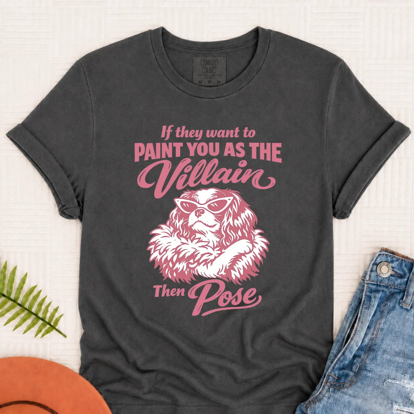 Cavalier Funny Villain Unisex TShirt Pepper
