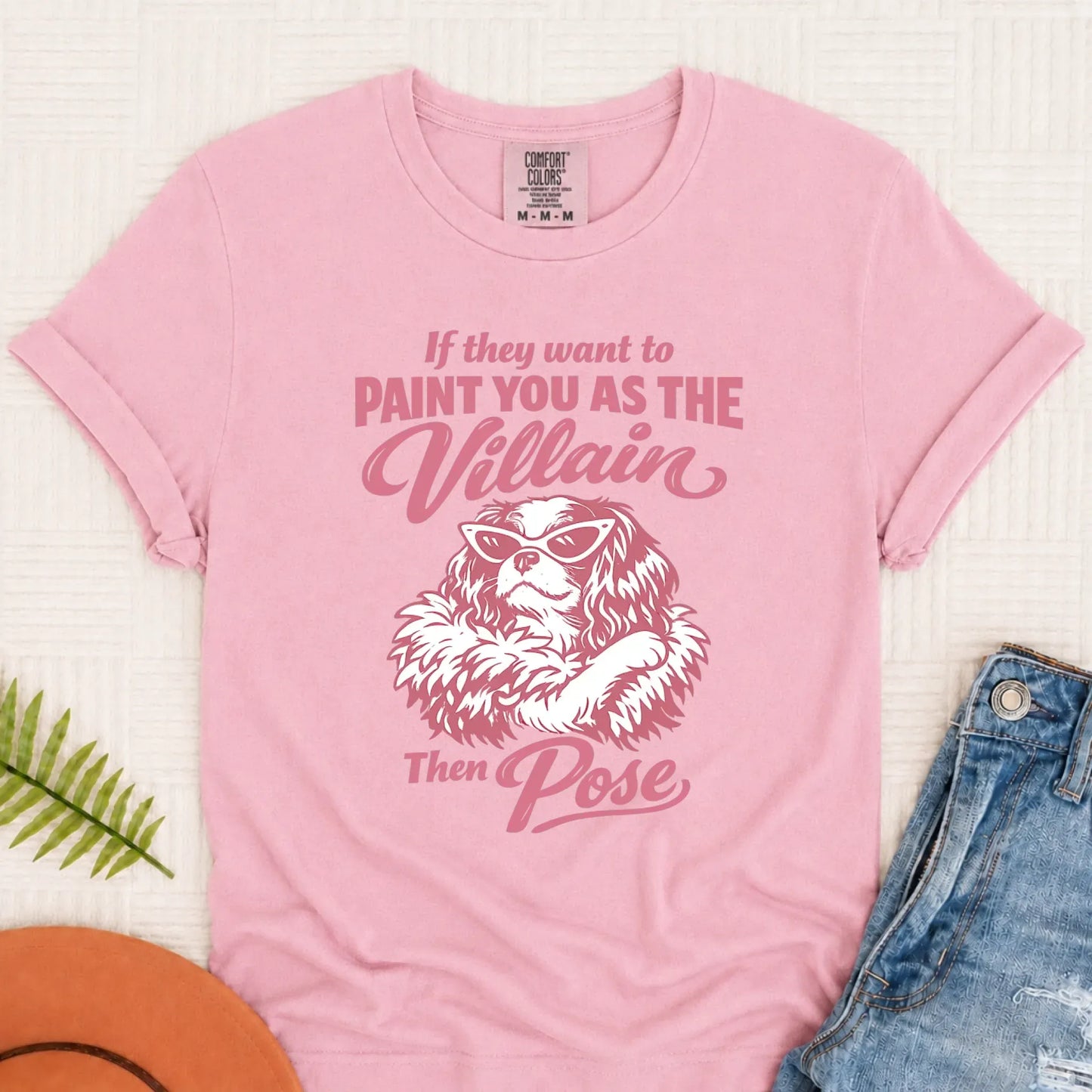 Cavalier Funny Villain Unisex TShirt Blossom