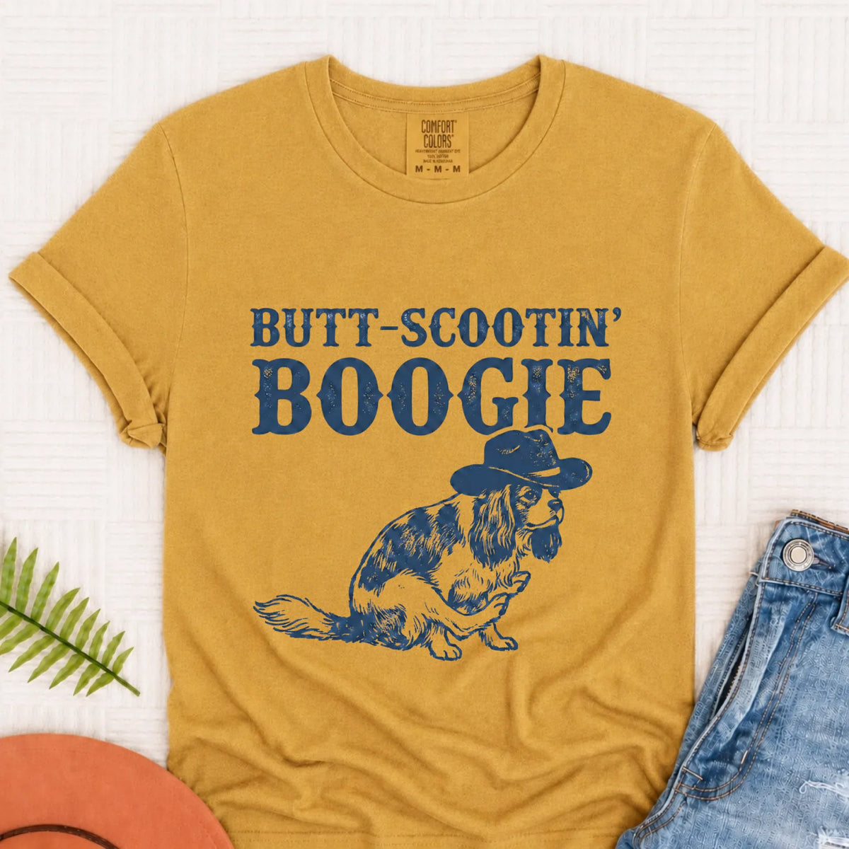 Cavalier Funny Western Song Unisex TShirt Mustard