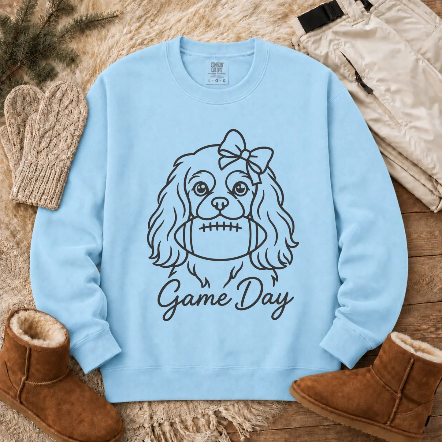 Cavalier Game Day Minimalist Unisex Sweatshirt Chambray