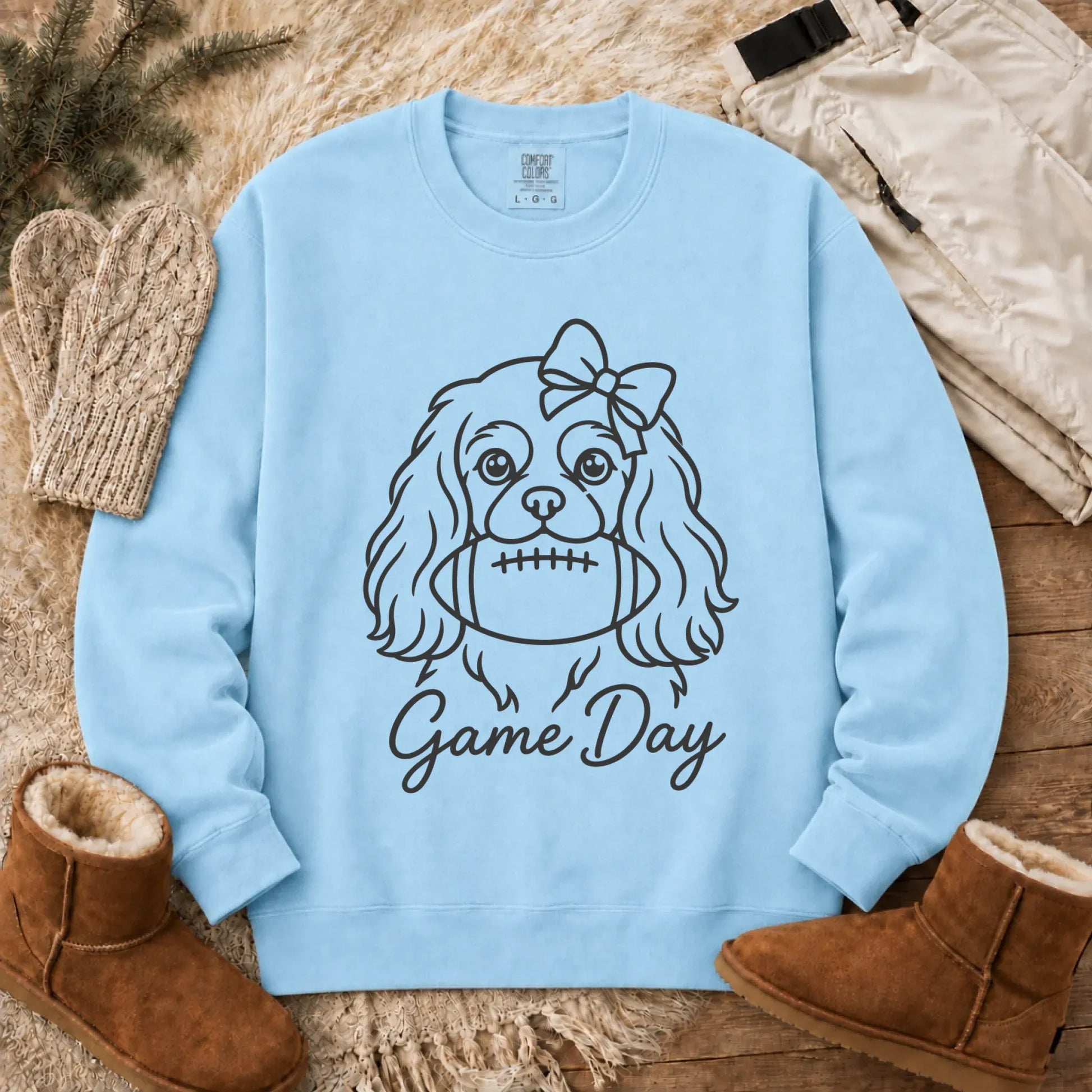 Cavalier Game Day Minimalist Unisex Sweatshirt Chambray