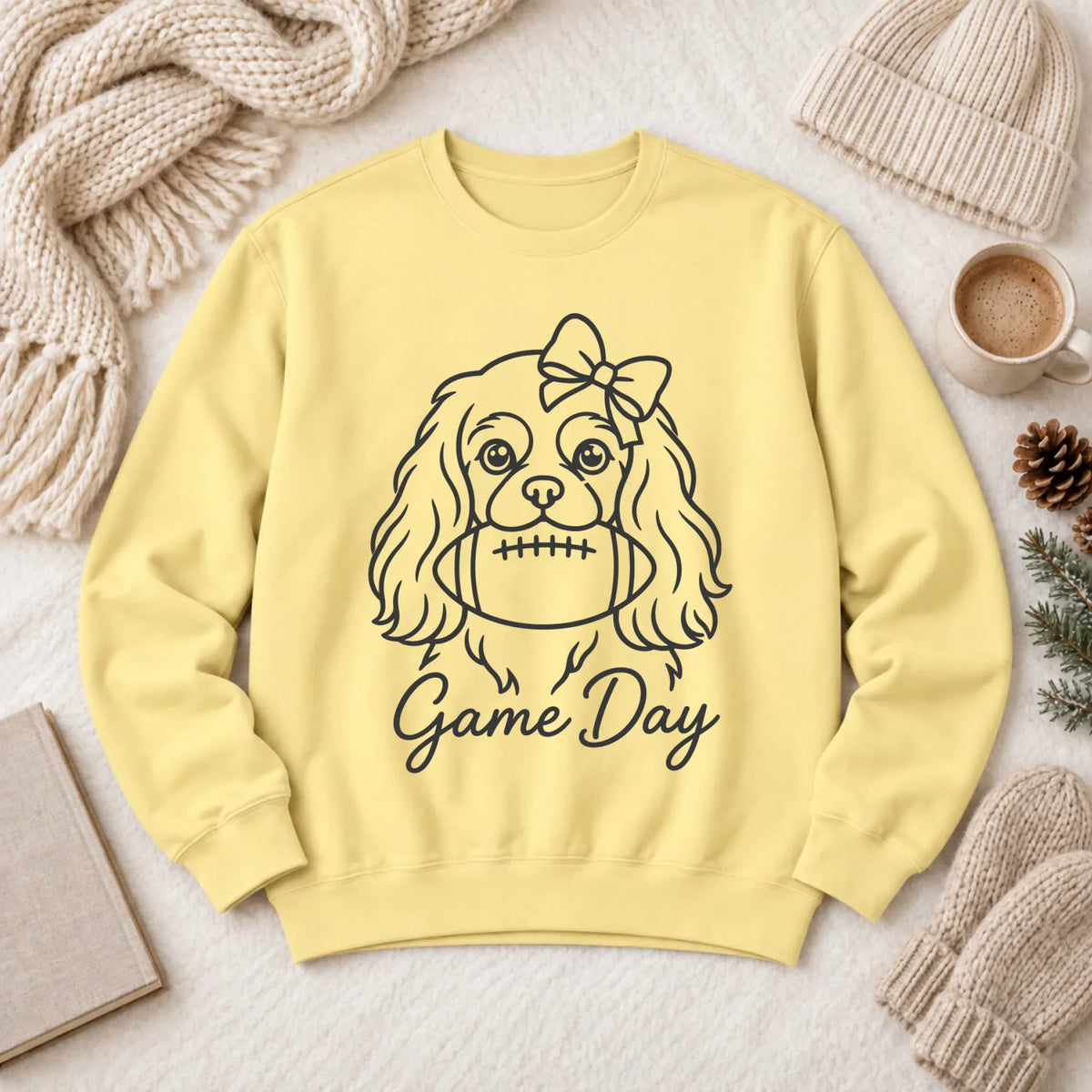 Cavalier Game Day Minimalist Unisex Sweatshirt Butter