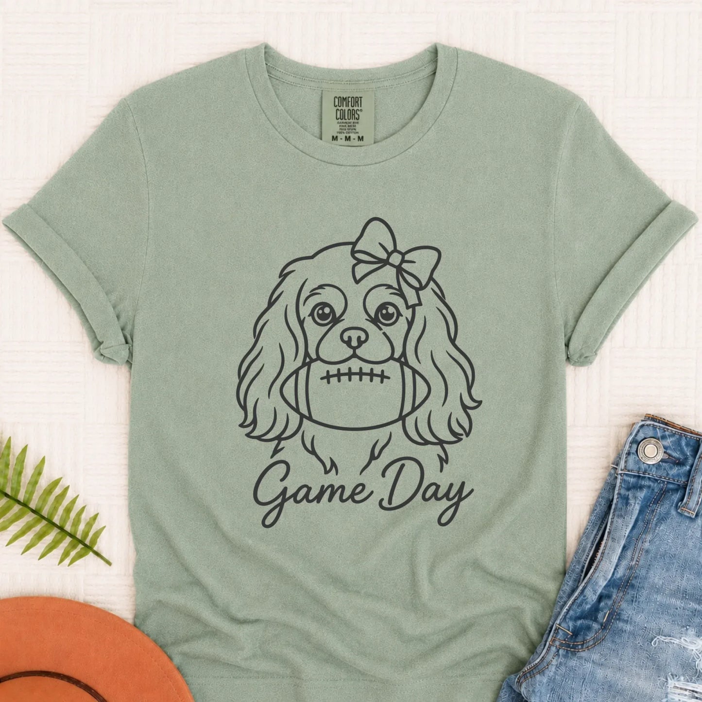 Cavalier Game Day Minimalist Unisex Tshirt Bay