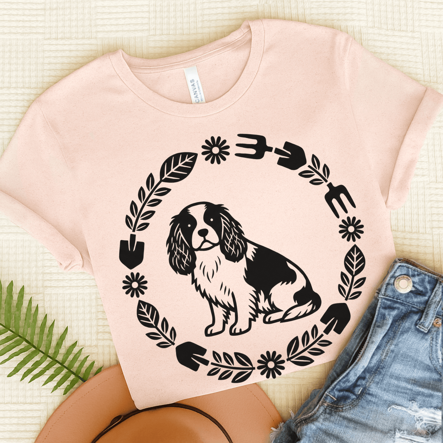 Cavalier Gardening Gardener Unisex Tshirt Soft Pink