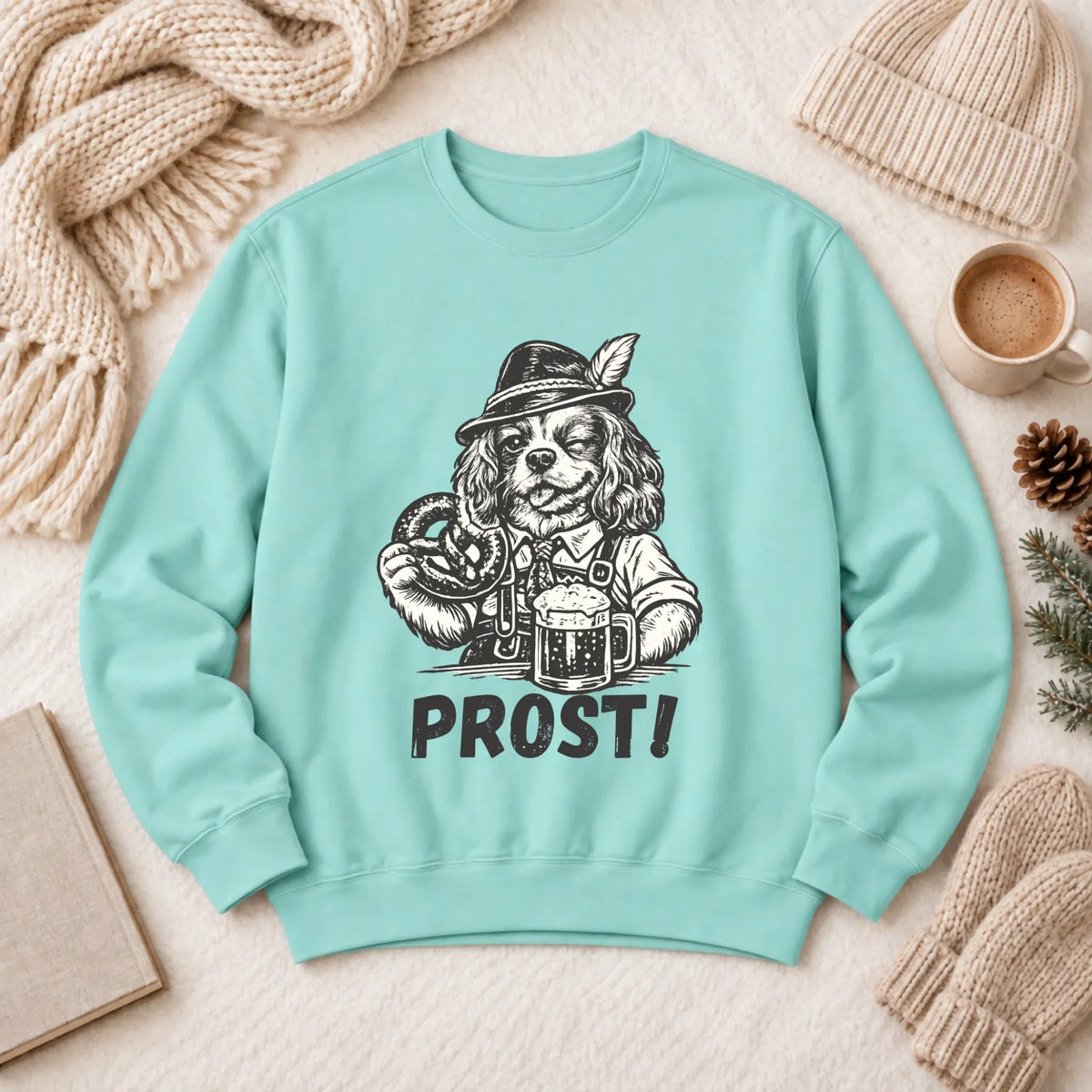 Cavalier Germany Oktoberfest Unisex Sweatshirt Chalky Mint