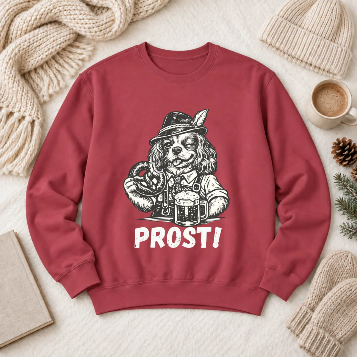 Cavalier Germany Oktoberfest Unisex Sweatshirt Crimson