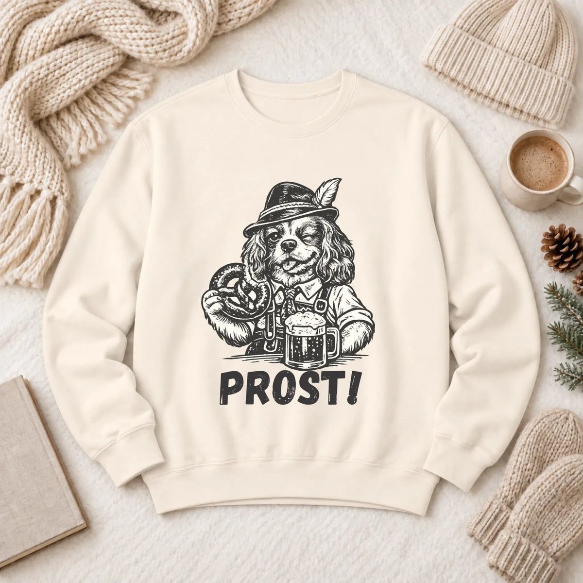 Cavalier Germany Oktoberfest Unisex Sweatshirt Ivory