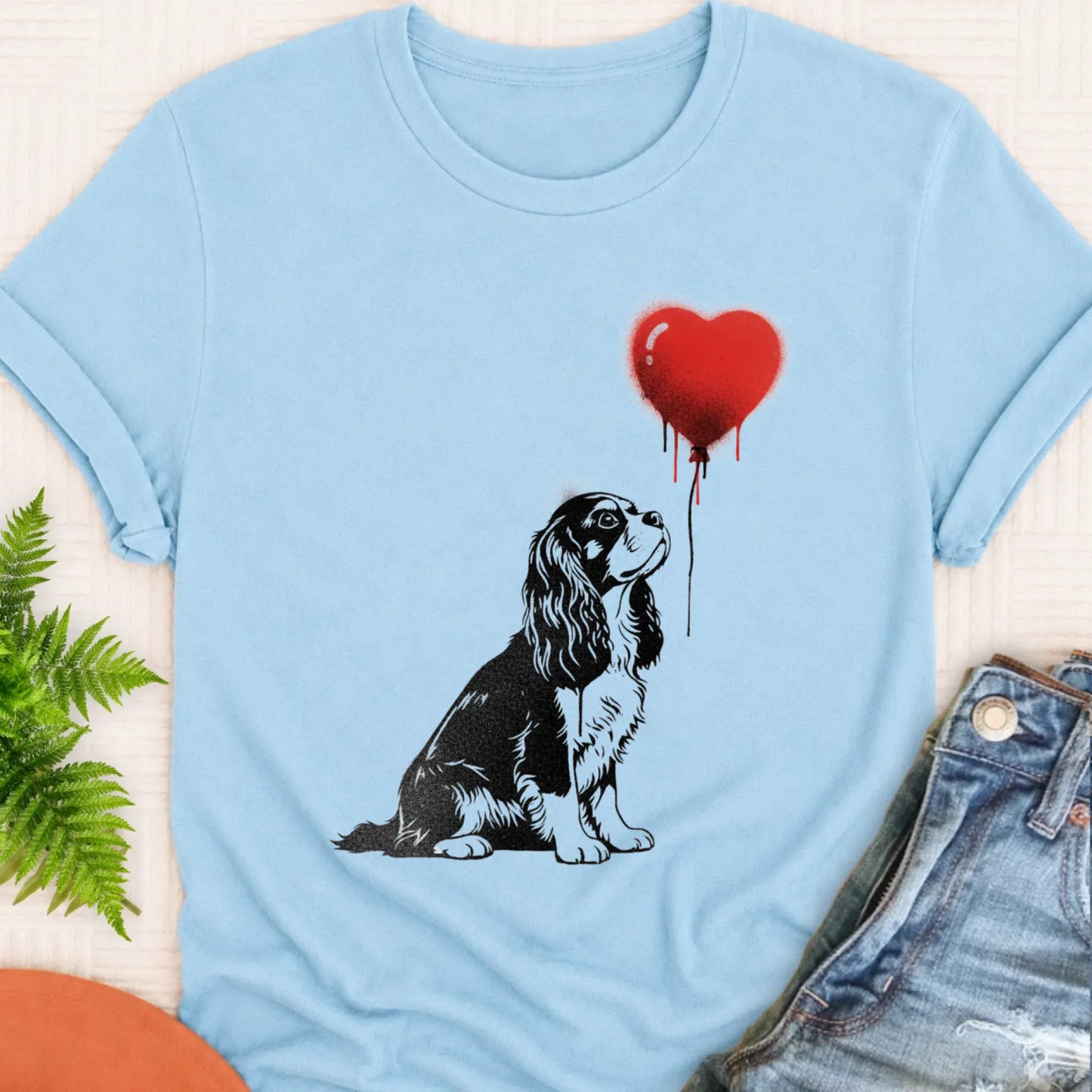 T-Shirt Chambray / S Cavalier Graffiti Street Heart Unisex Tshirt