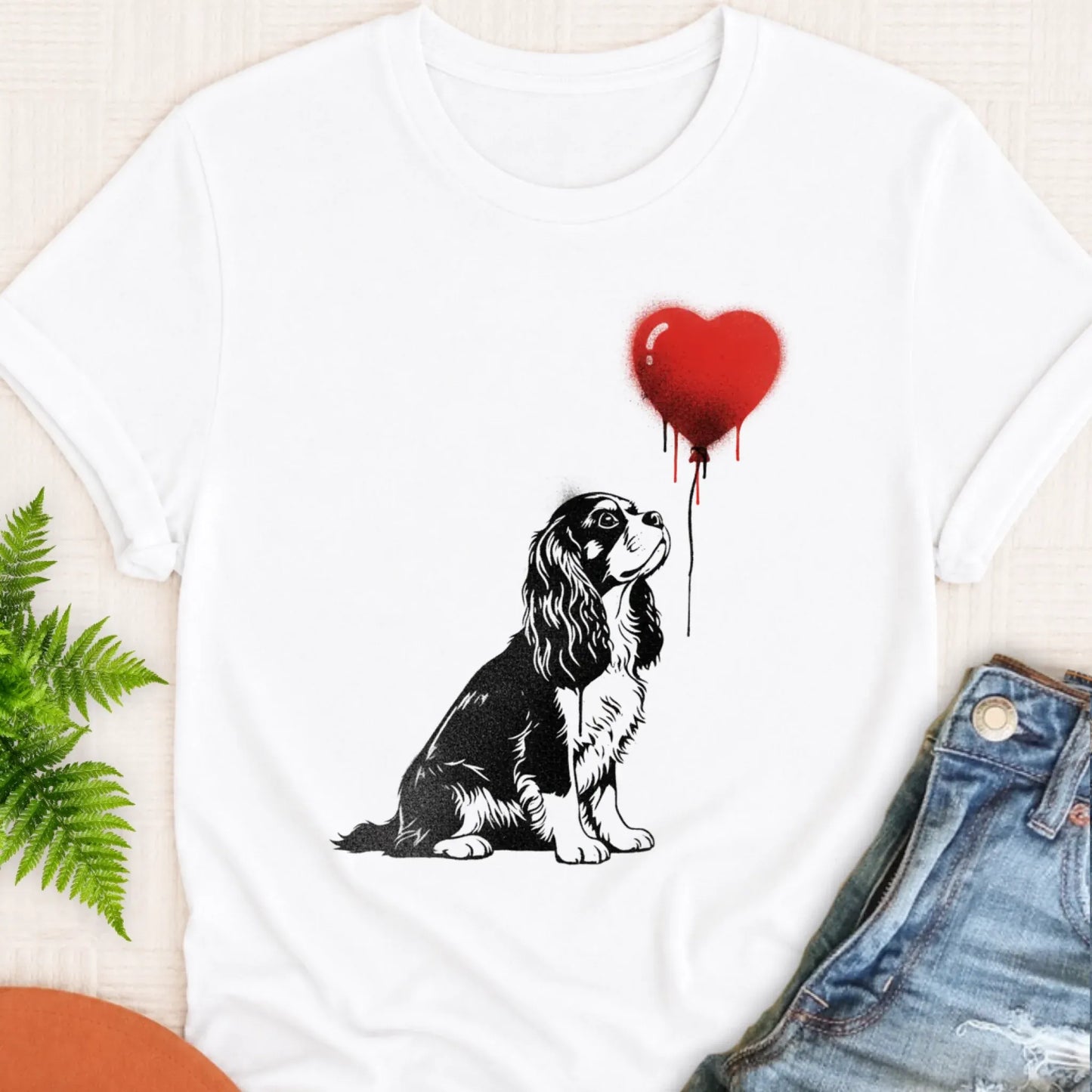 T-Shirt White / S Cavalier Graffiti Street Heart Unisex Tshirt