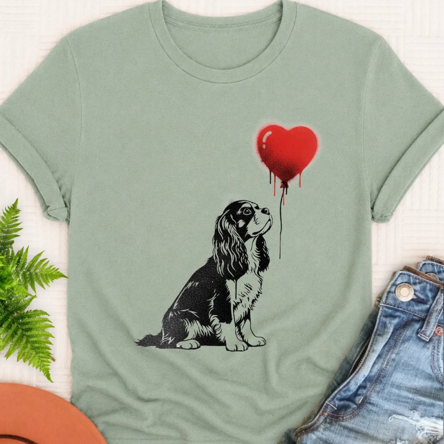 T-Shirt Bay / S Cavalier Graffiti Street Heart Unisex Tshirt