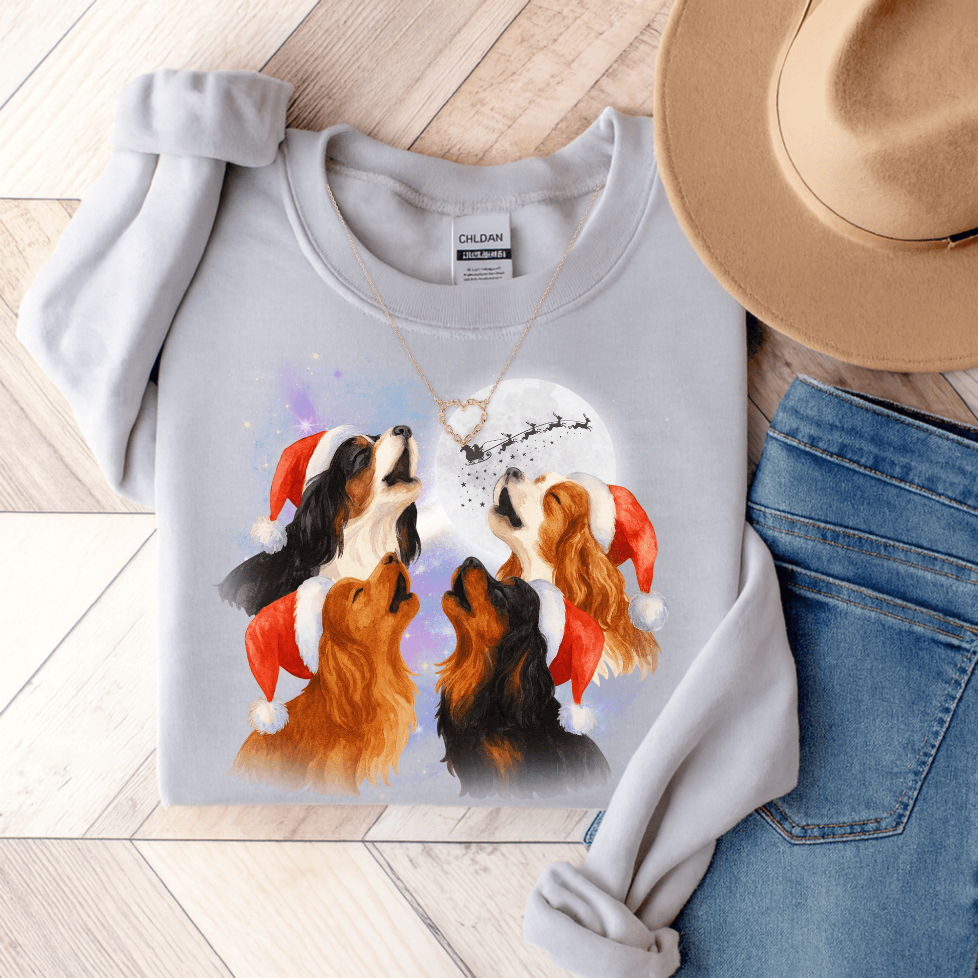 Cavalier Howliday Sweatshirt Ash