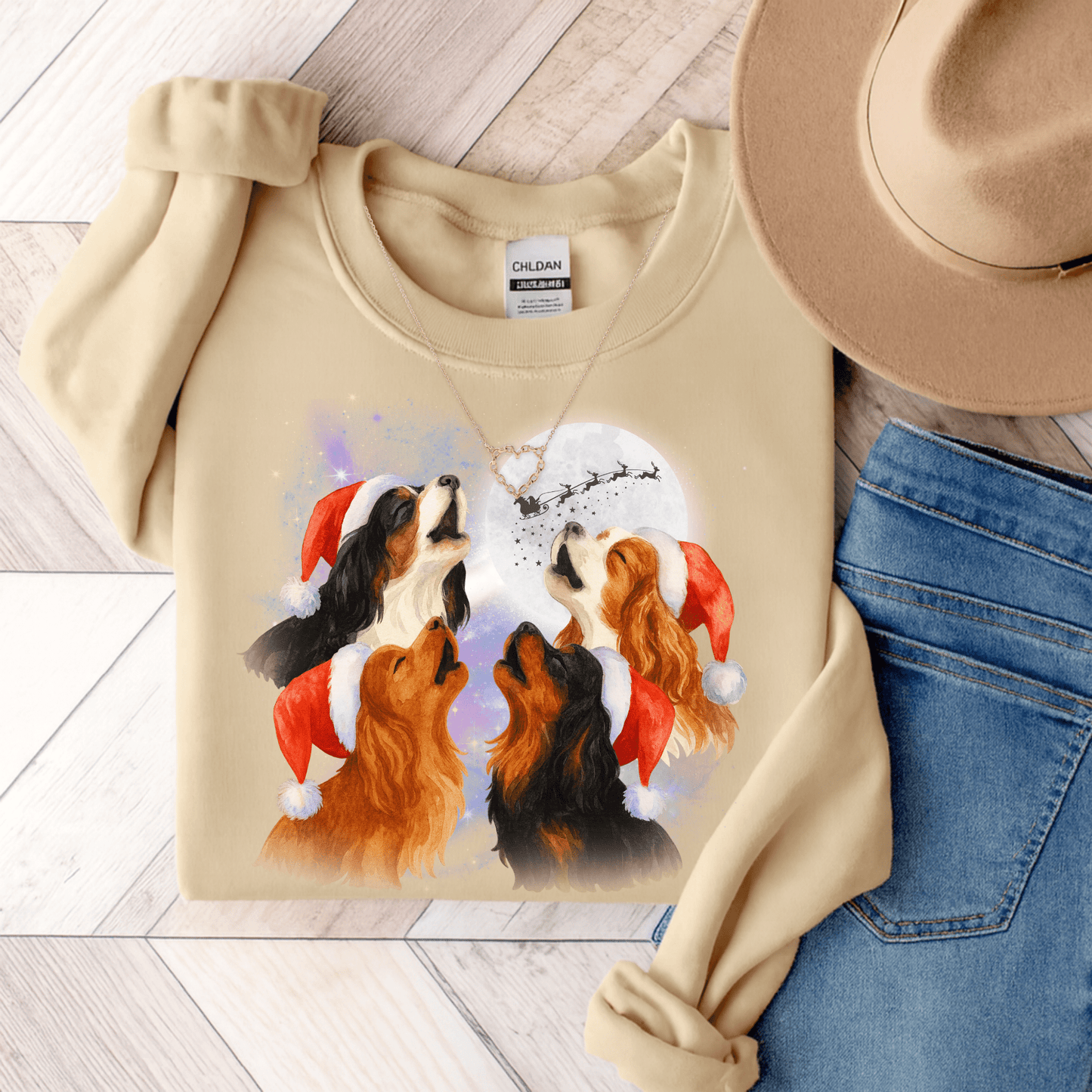 Cavalier Howliday Sweatshirt Sand